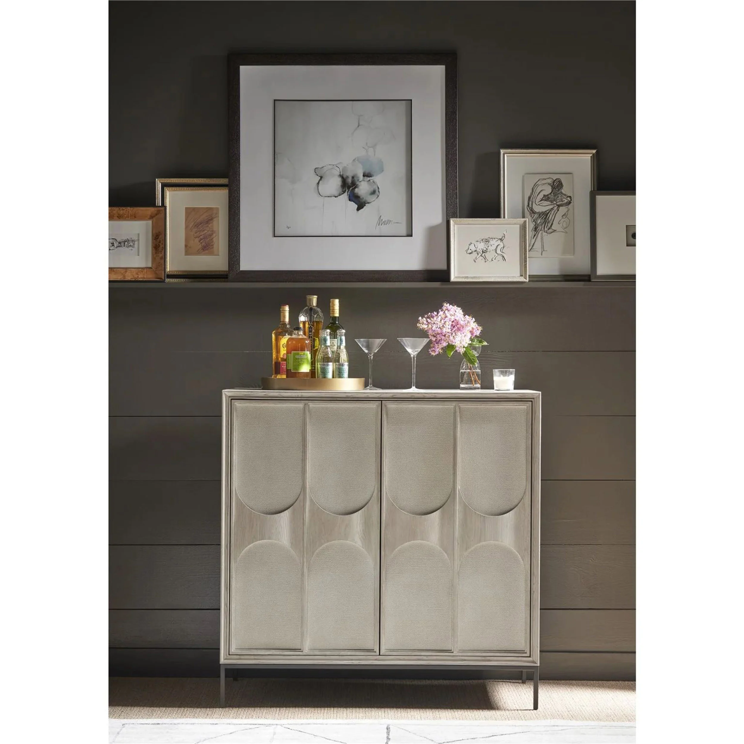 Odessa Bar Cabinet, Rolling Fog - Image 6