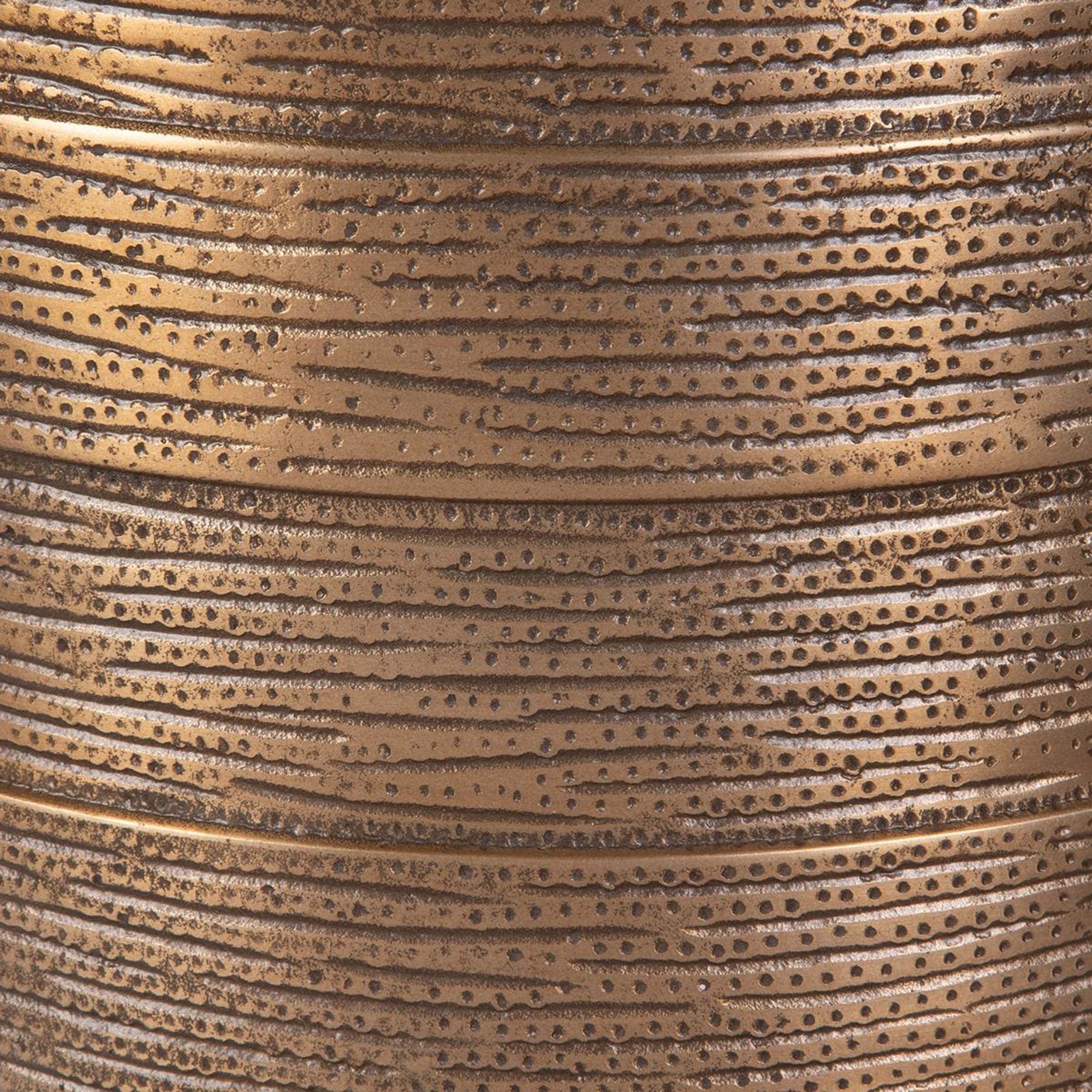 Odin Accent Table, Antique Brass - Image 2