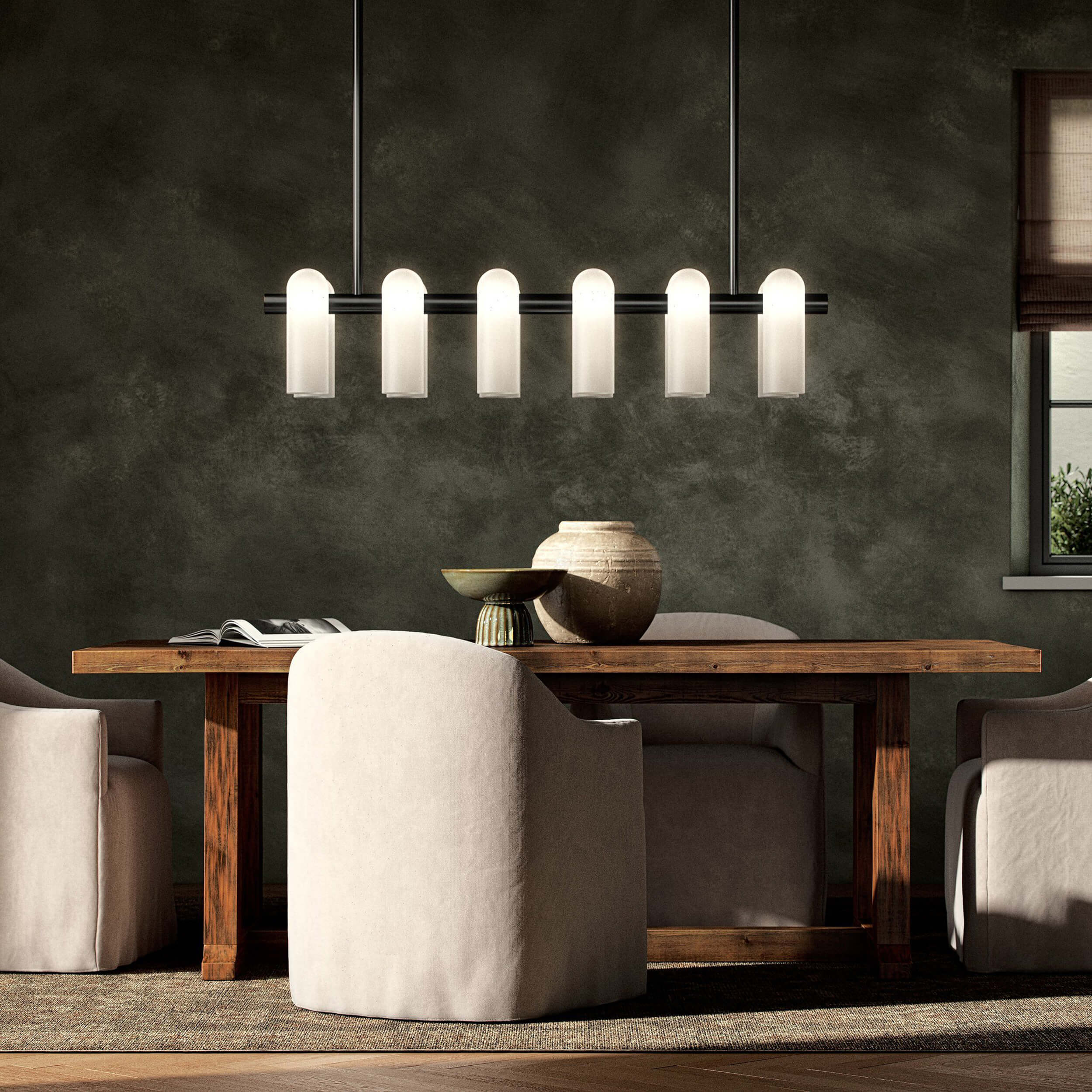 Odyssey Linear MD Chandelier, Black Gunmetal by Four Hands - Image 6