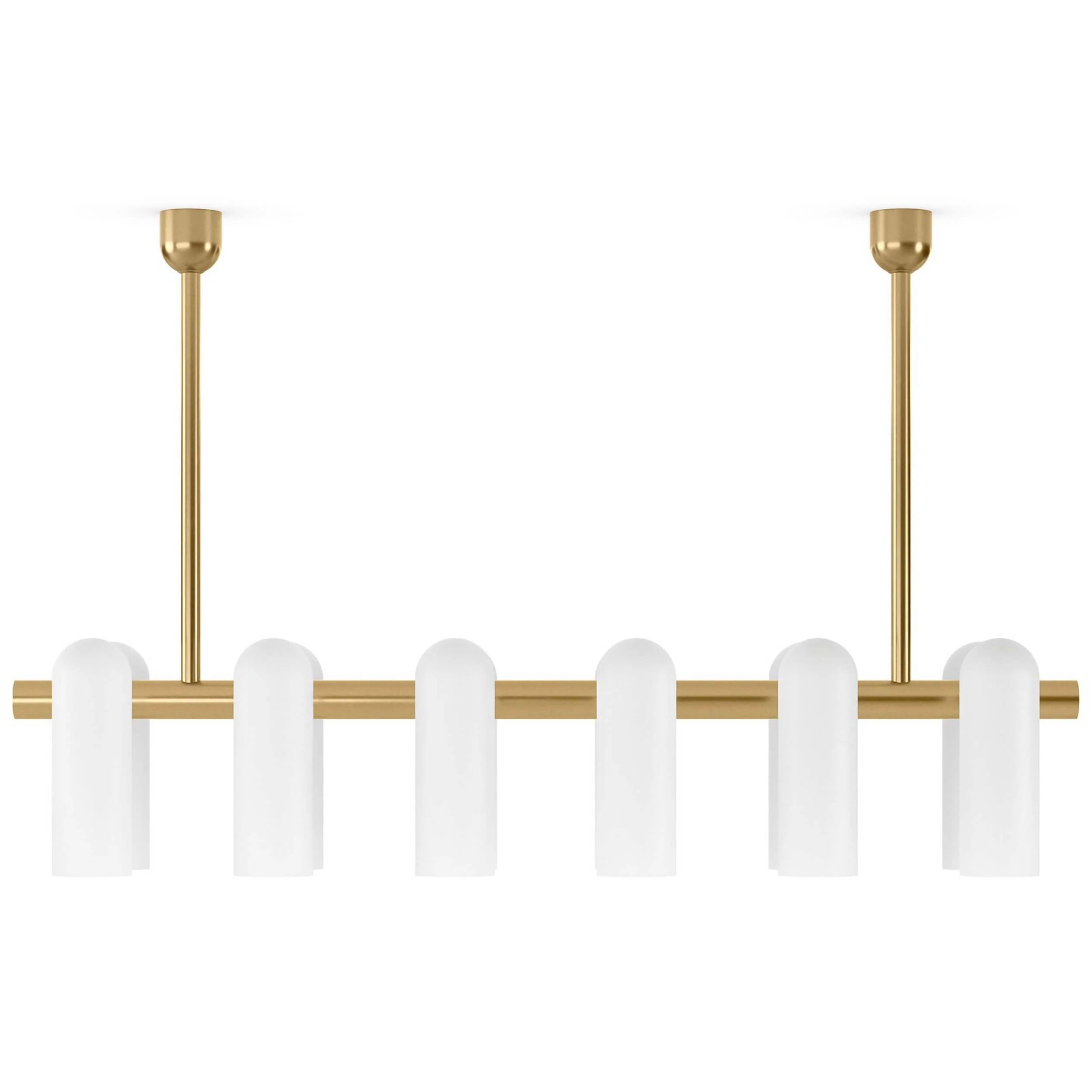 Odyssey Linear MD Chandelier, Burnished Brass by Four Hands