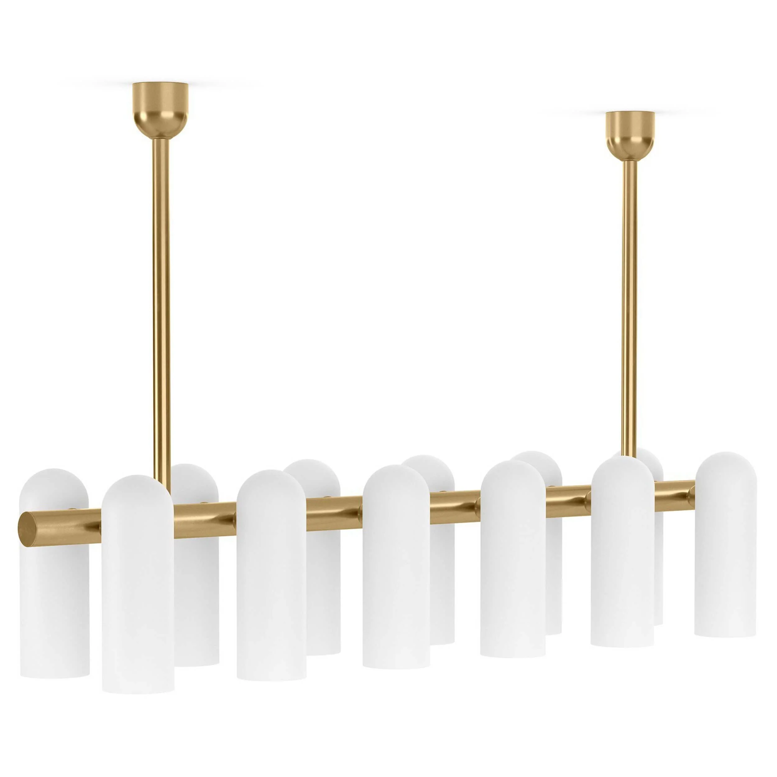 Odyssey Linear MD Chandelier, Burnished Brass by Four Hands - Image 2