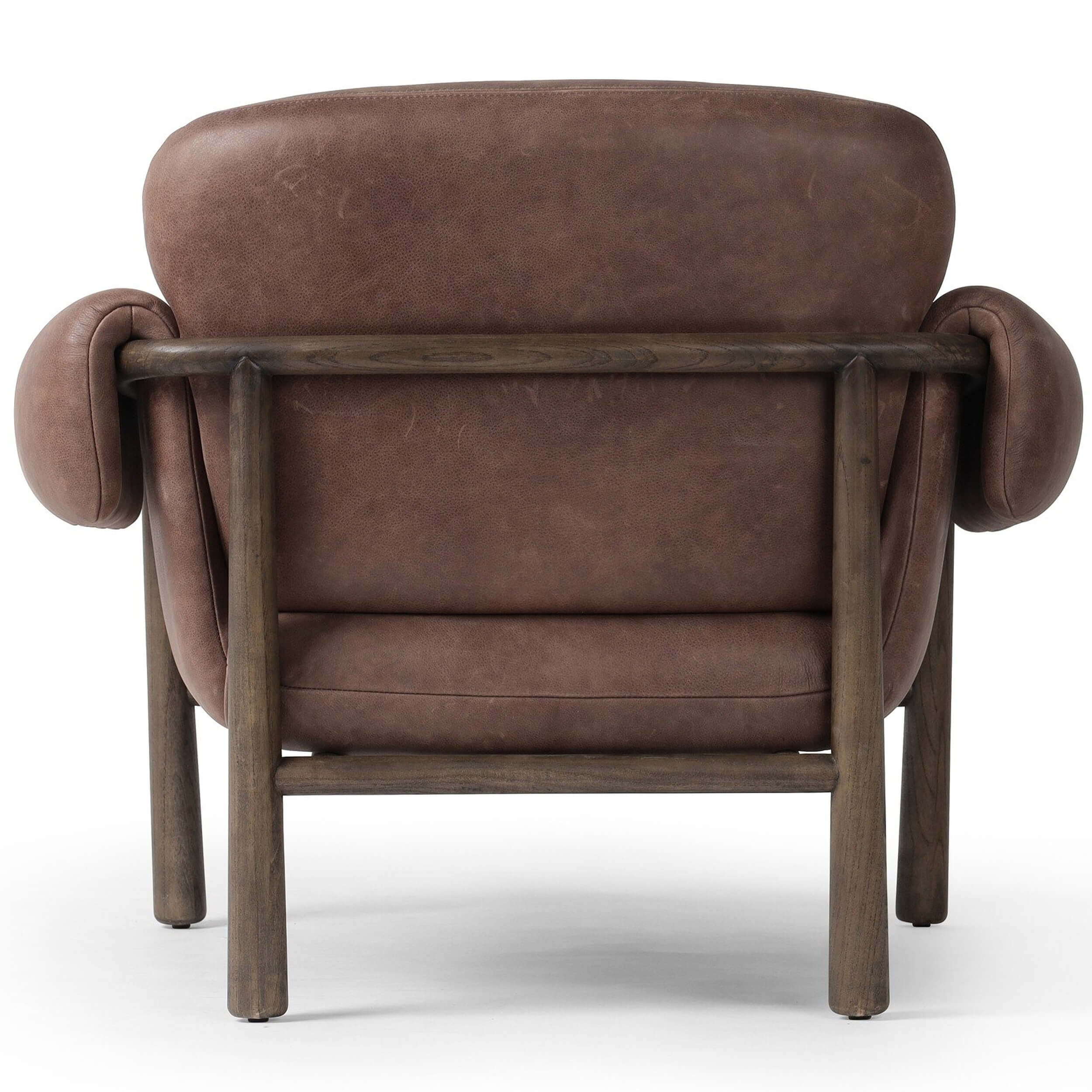 Olia Leather Chair, Palermo Cigar by Four Hands - Image 4