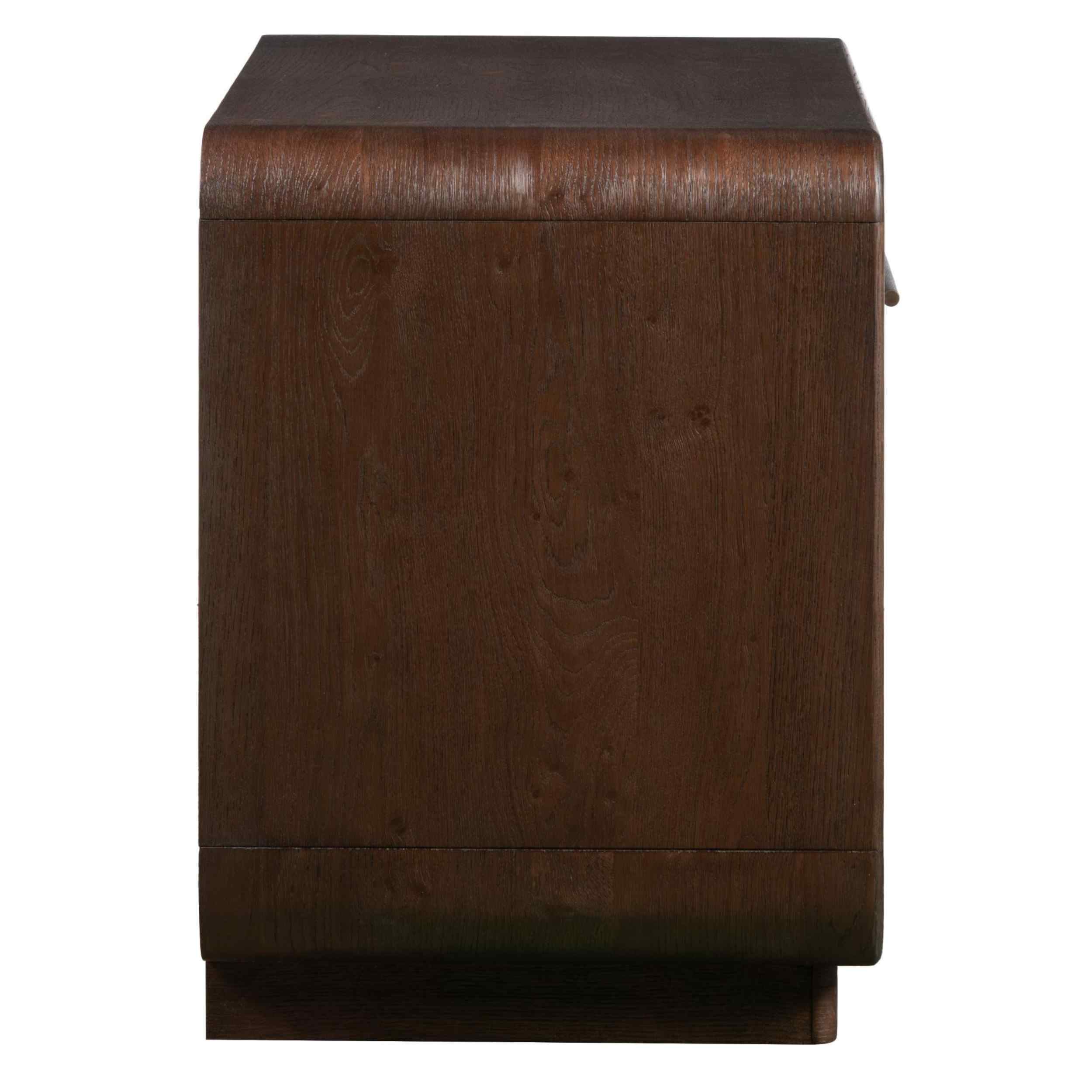 Olivia 1 Drawer Nightstand, Dark Weathered - Image 3