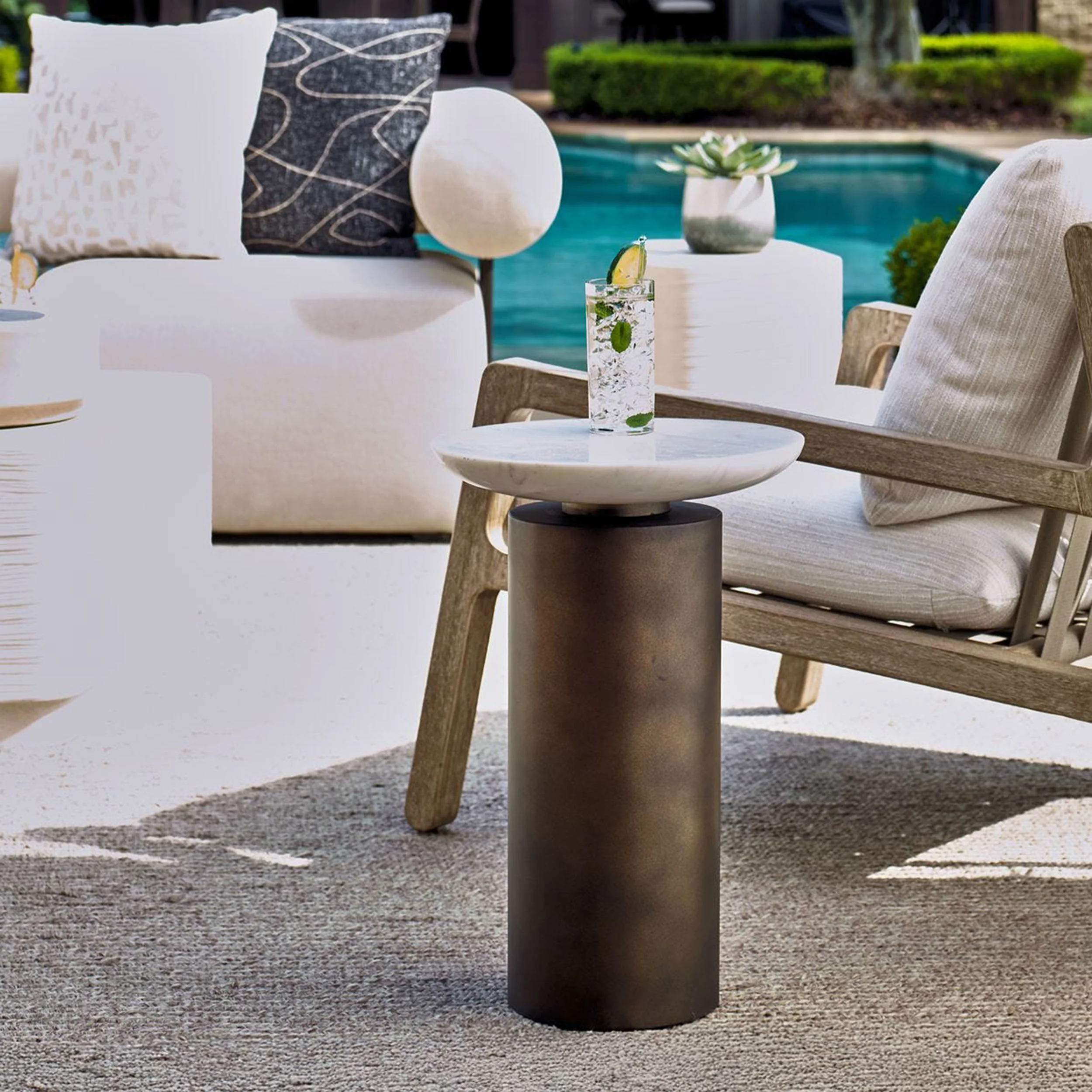 Olso Accent Table, Bronze - Image 4