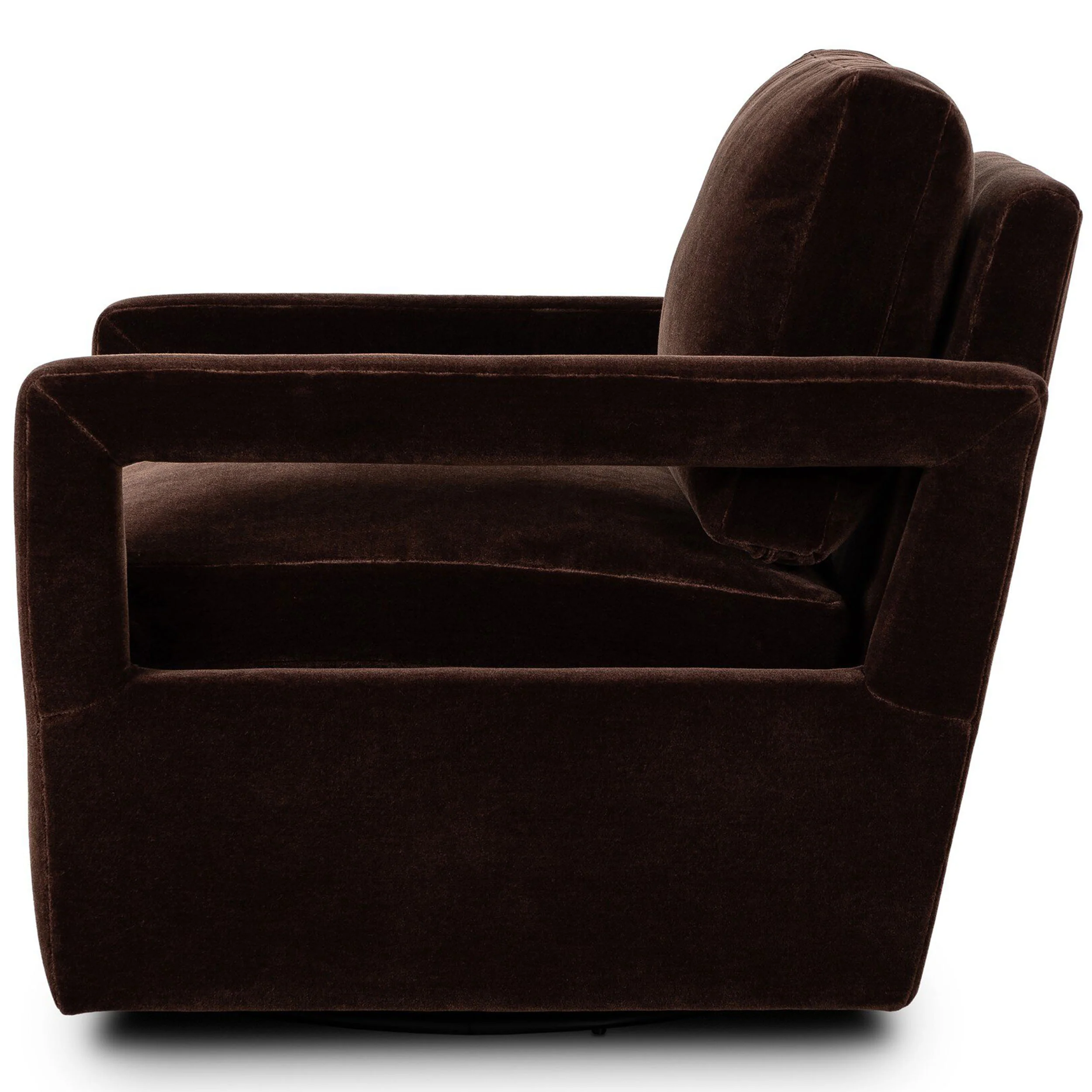 Olson Swivel Chair, Monte Chocolate by Four Hands - Image 3
