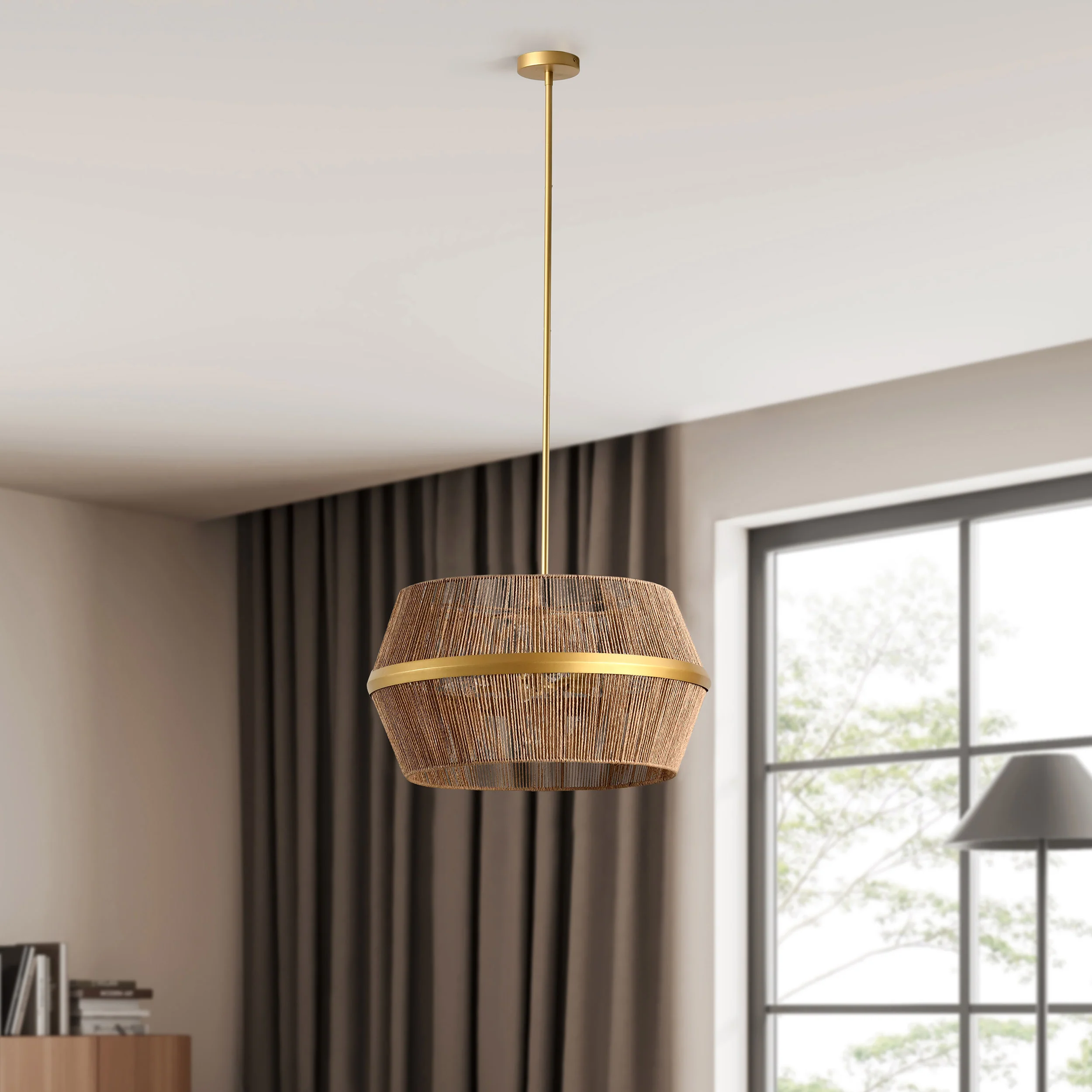 Wendy Chandelier, Natural/Gold - Image 6