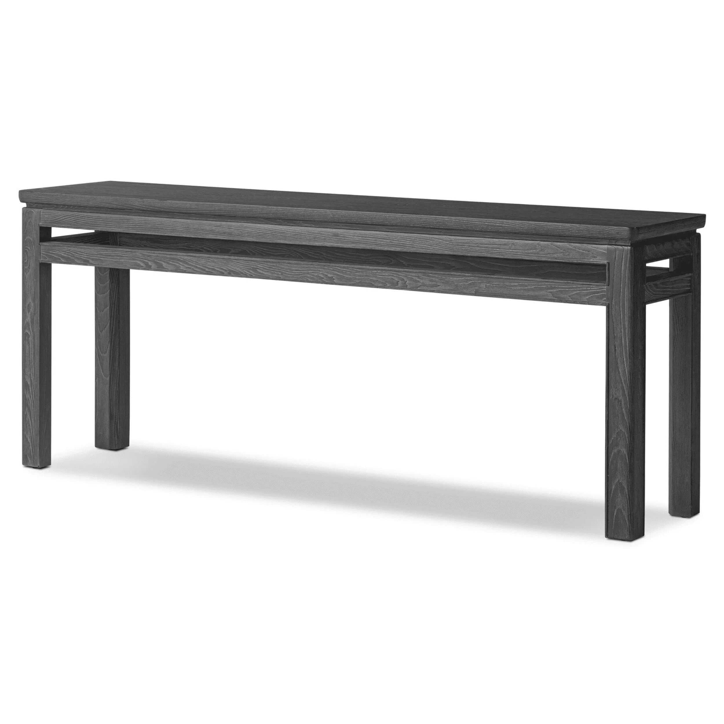 Oman Console Table, Rustic Black by Four Hands