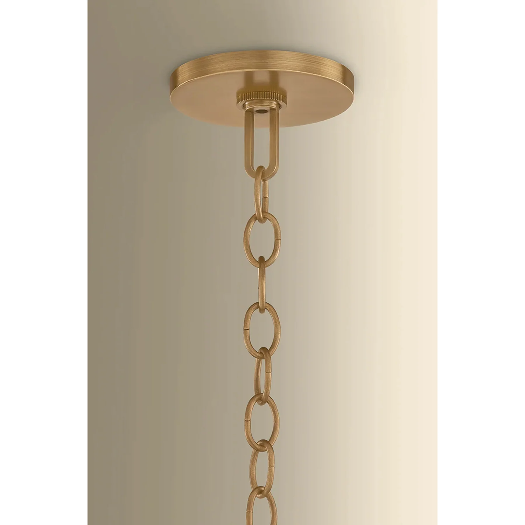 Omi Pendant, Patina Brass/Ceramic Ivory Crackle - Image 5