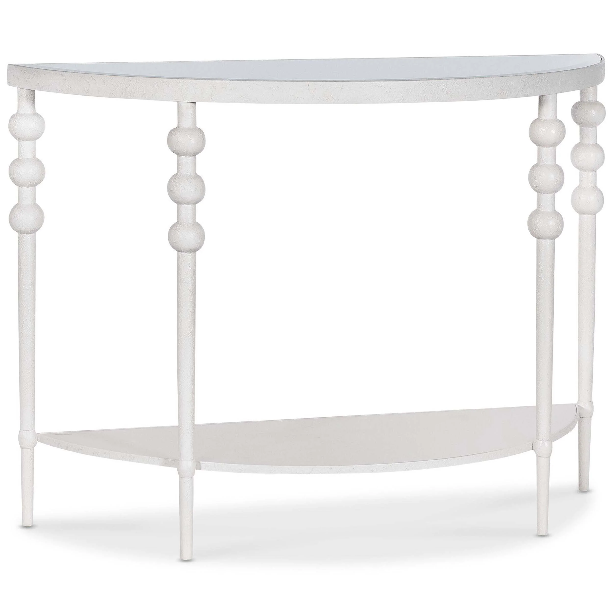 On the Bright Side Demilune Console, White