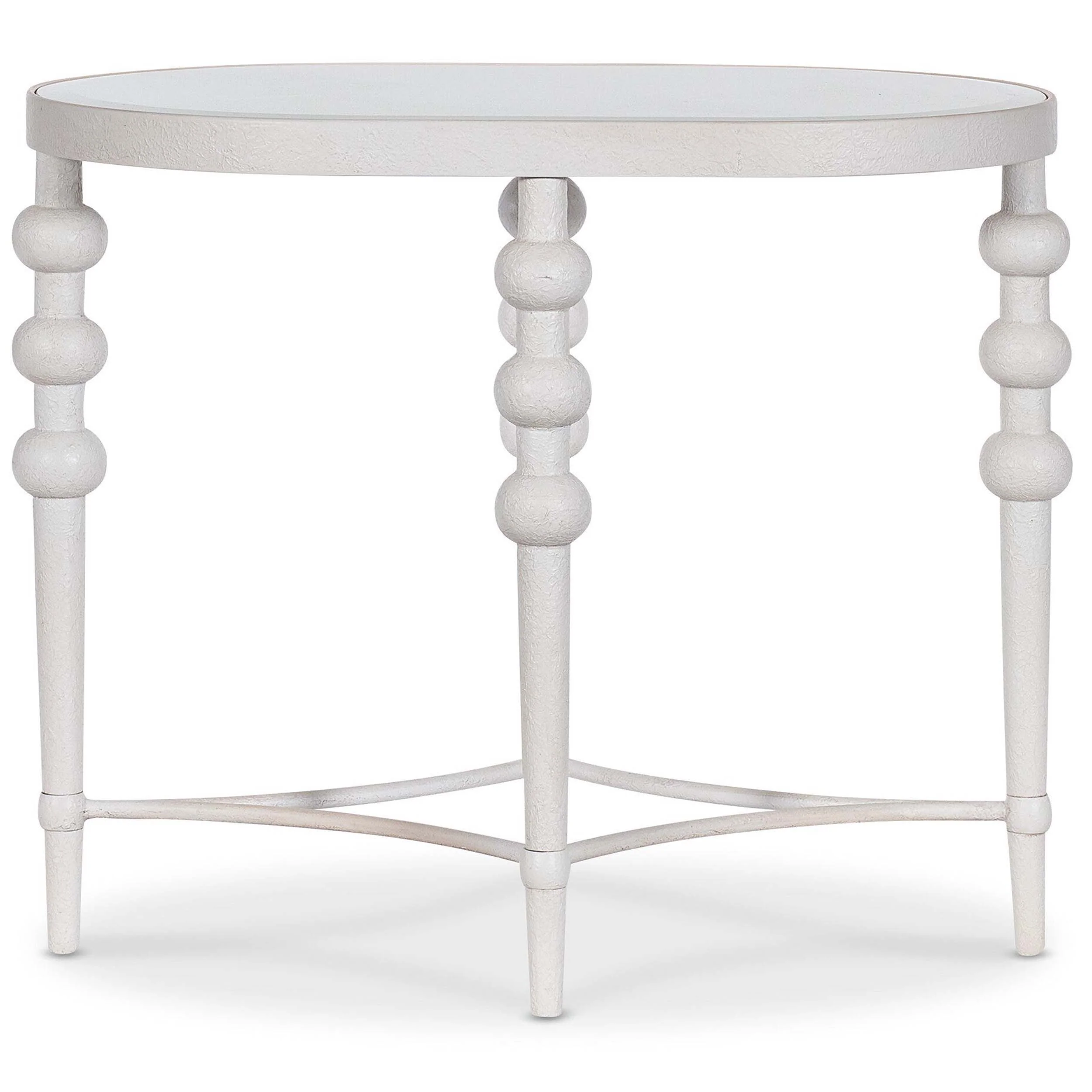 On the Bright Side Oval End Table, White - Image 2