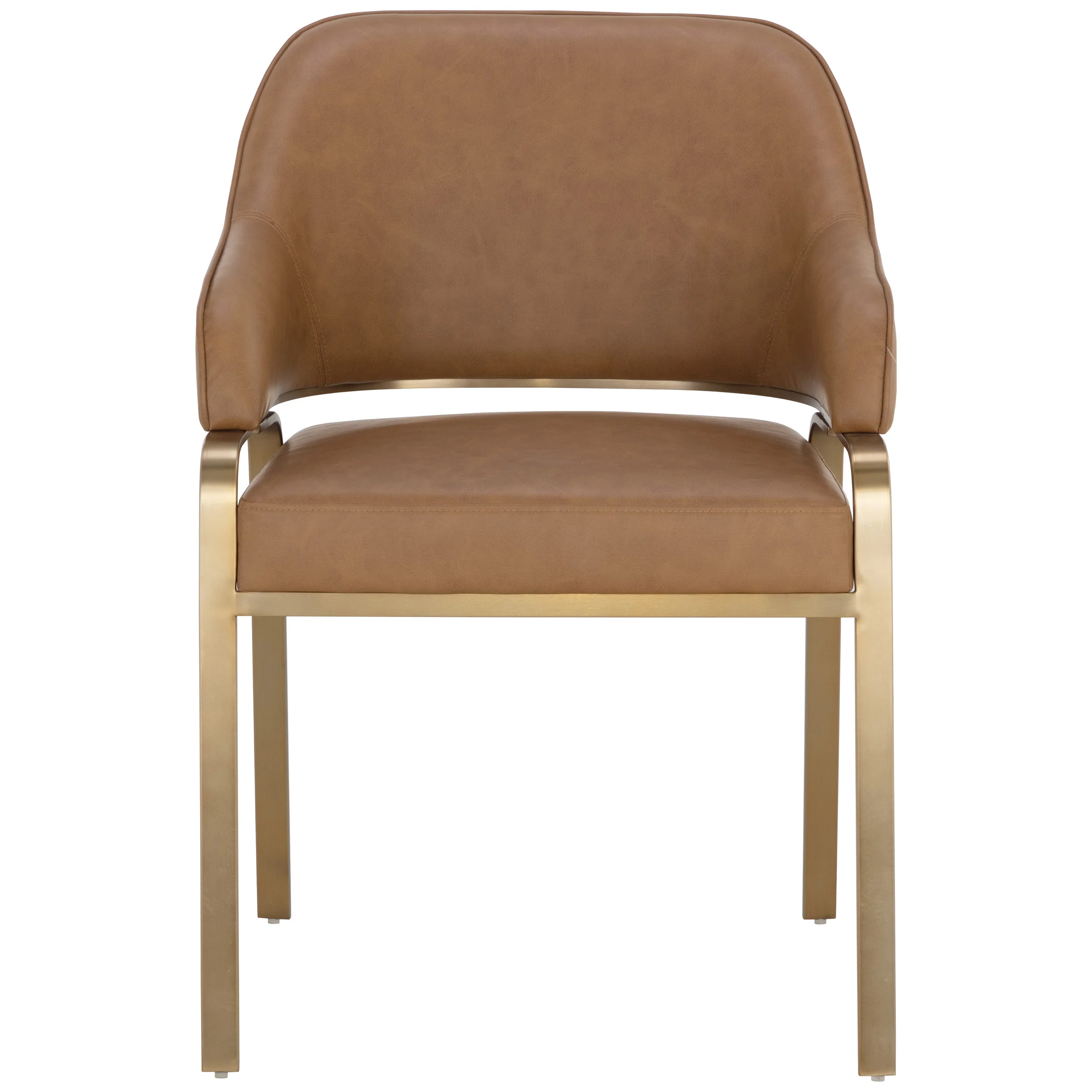 Malachi Dining Chair, Milliken Cognac, Set of 2 - Image 2
