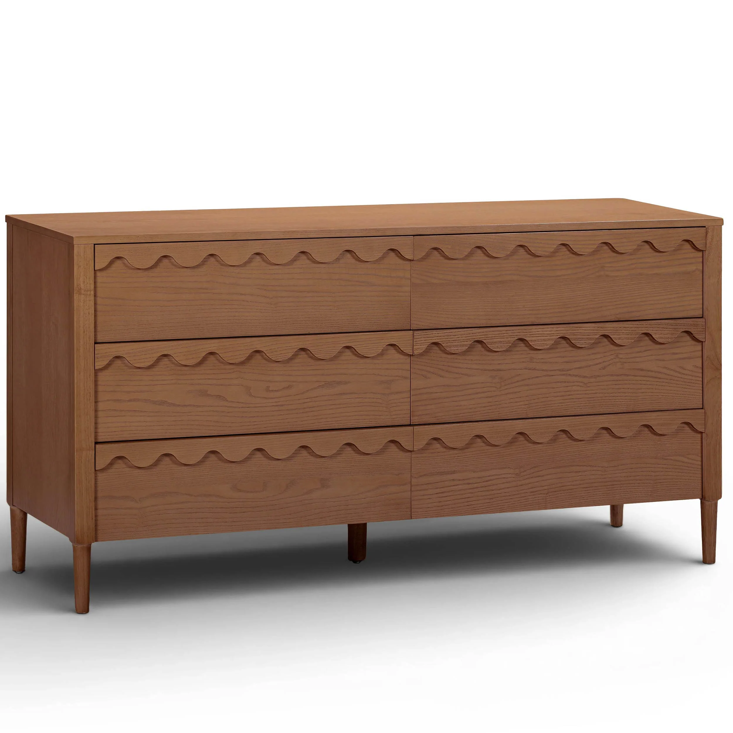 Oodle 6 Drawer Dresser, Walnut