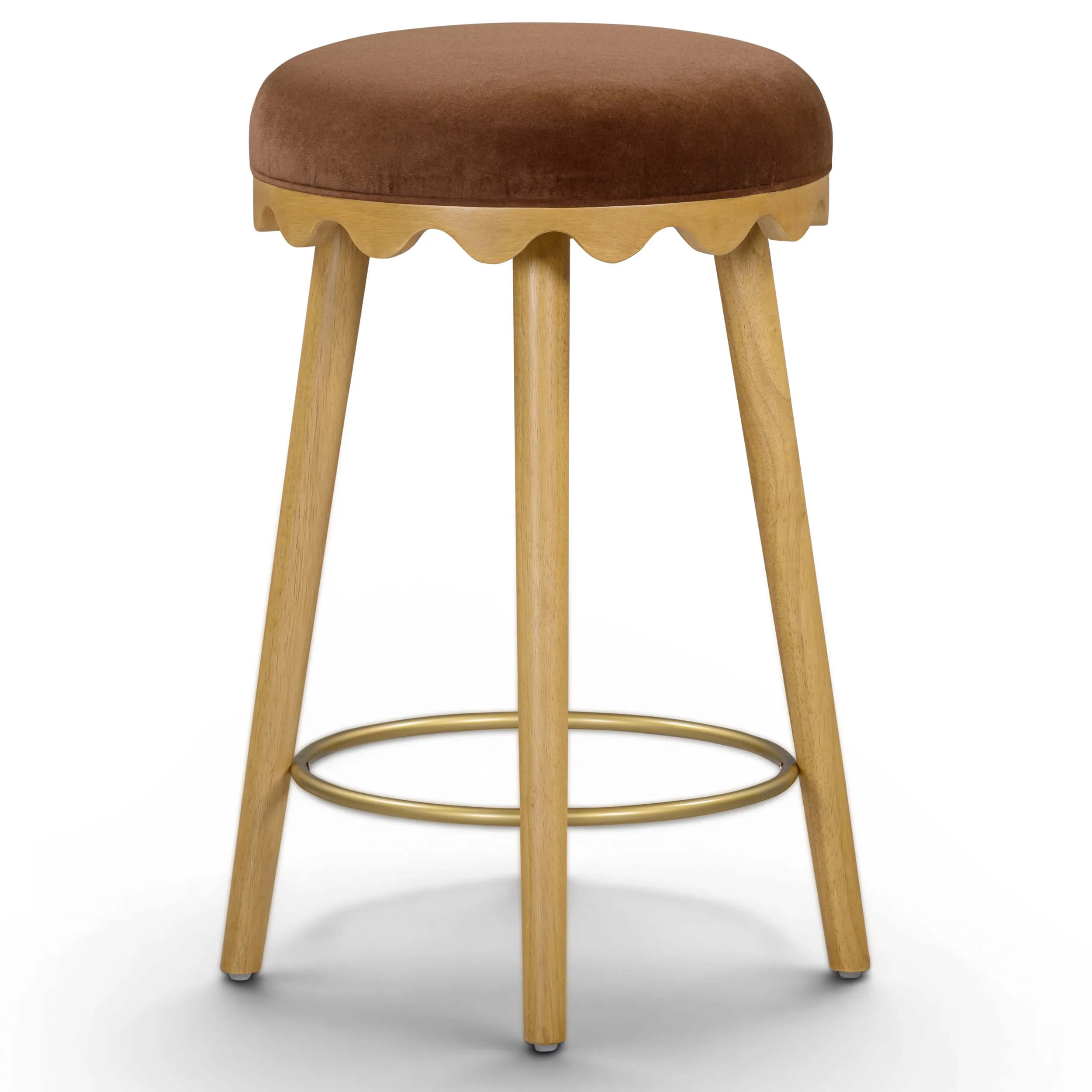 Oodle Bar & Counter Stool, Bronze/Natural