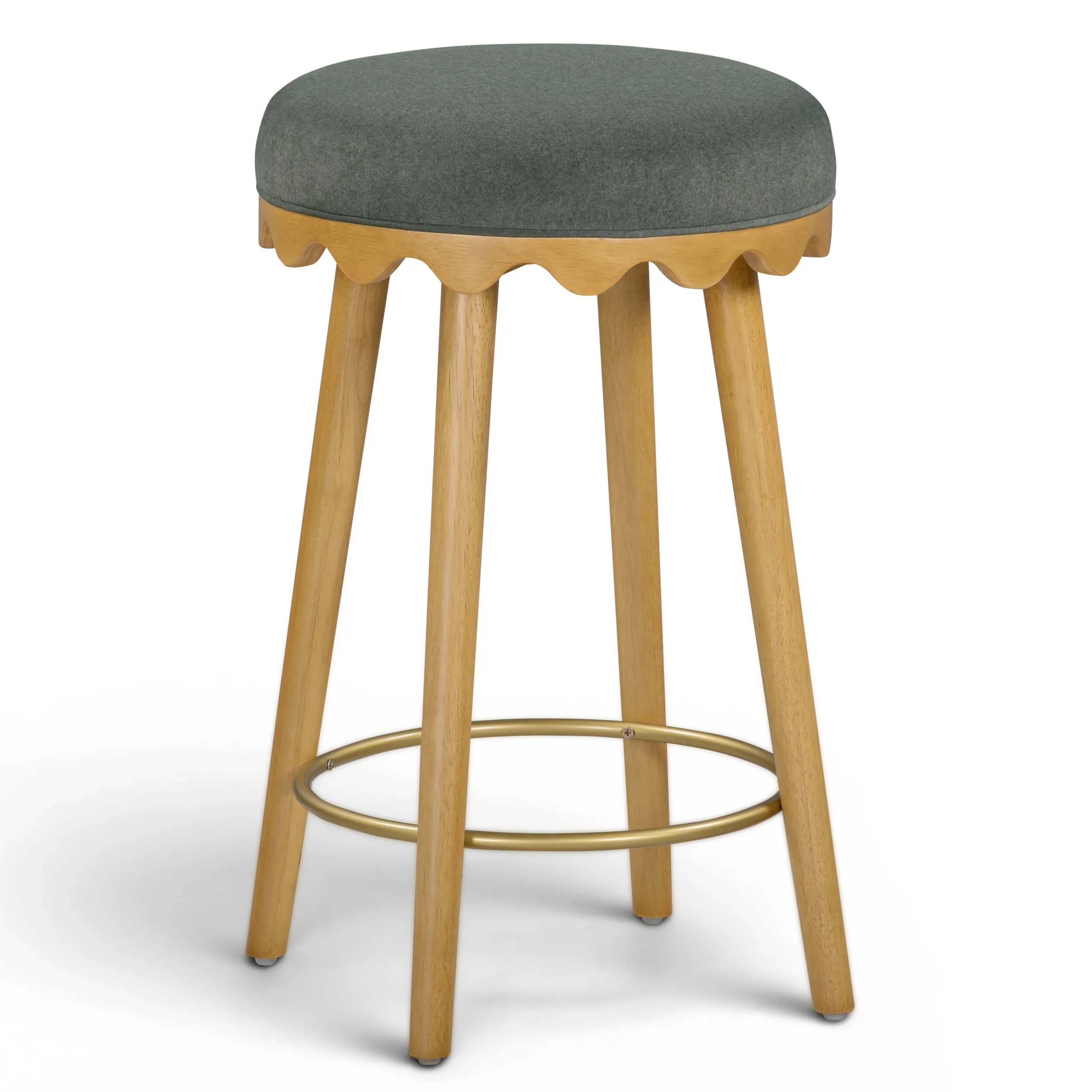 Oodle Bar & Counter Stool, Green/Natural