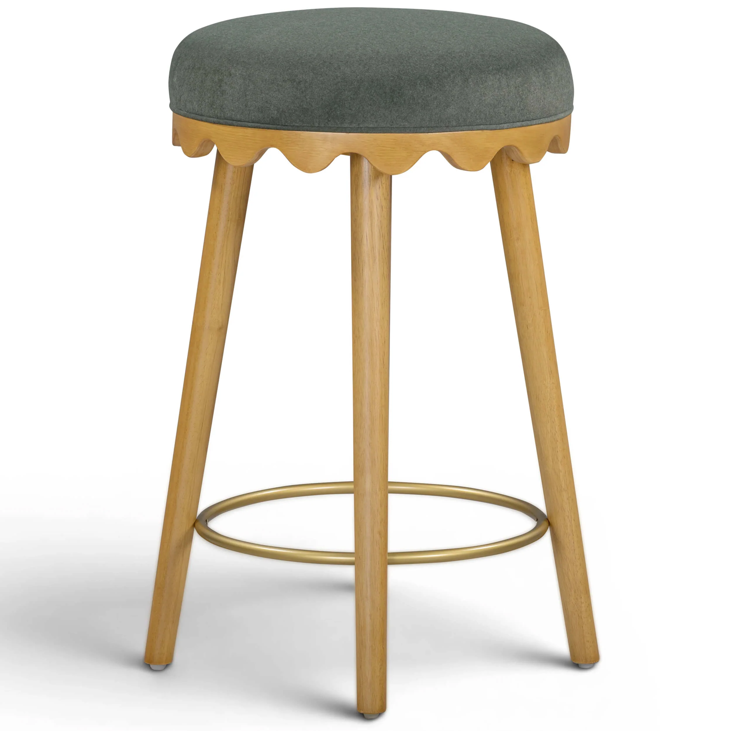 Oodle Bar & Counter Stool, Green/Natural - Image 3