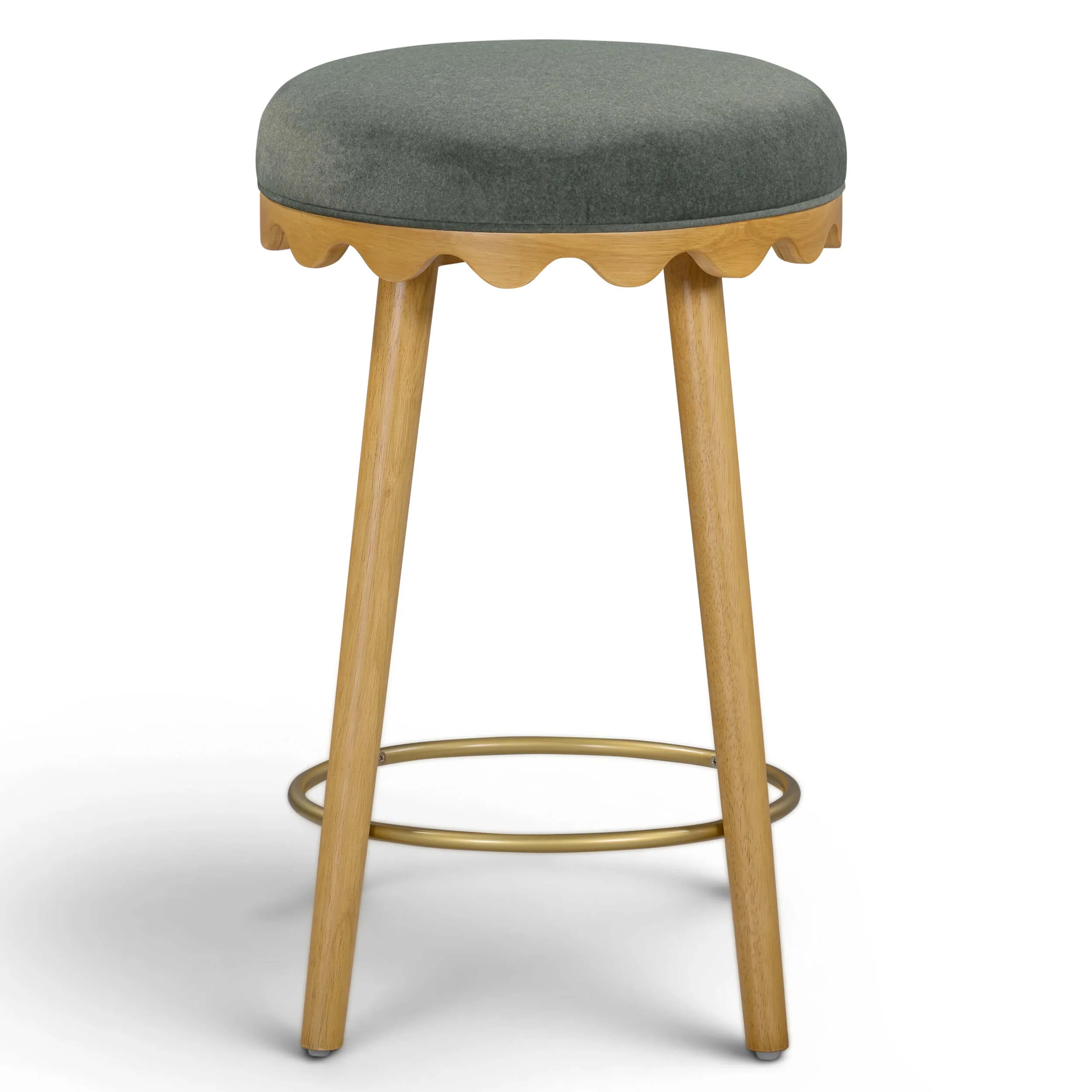 Oodle Bar & Counter Stool, Green/Natural - Image 4