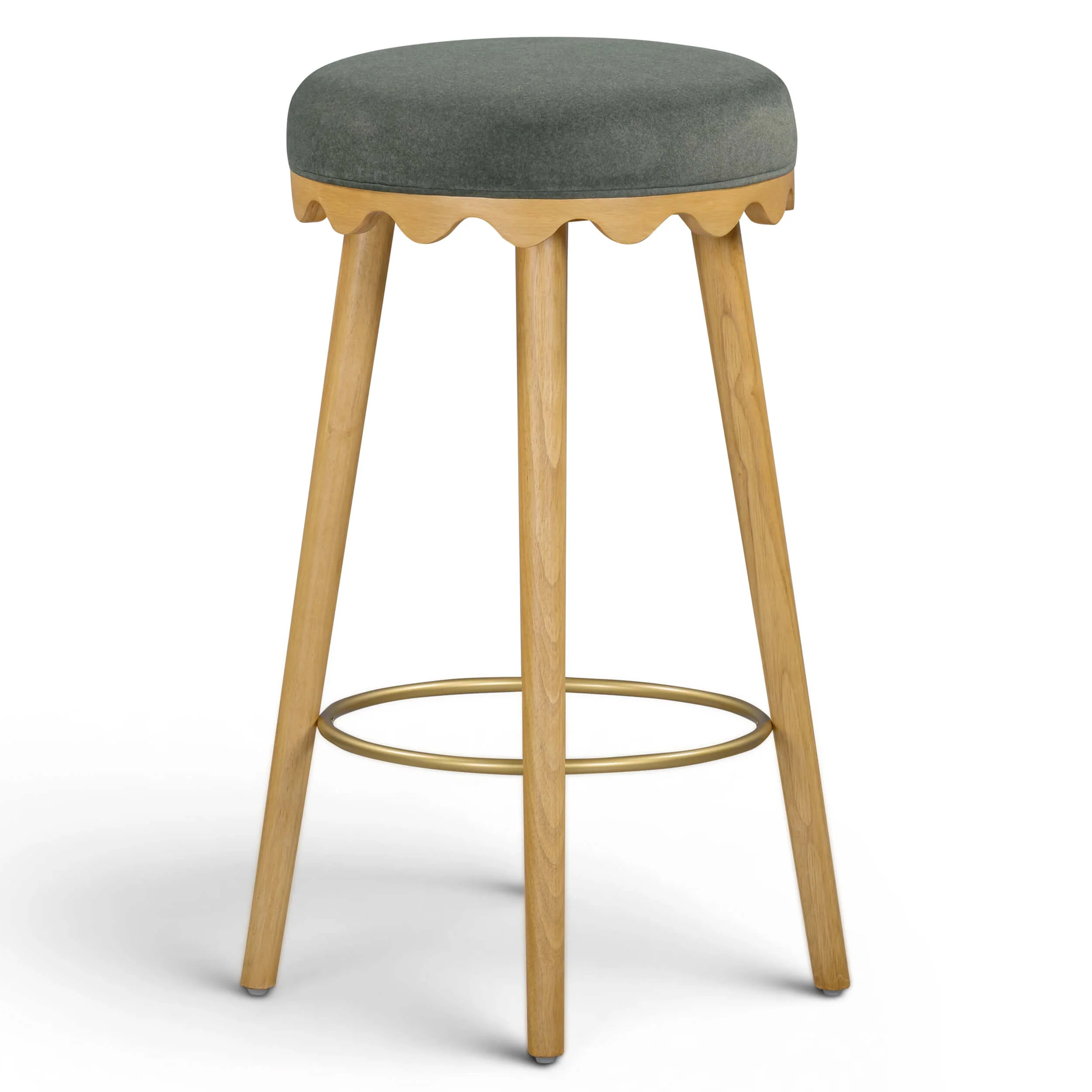 Oodle Bar & Counter Stool, Green/Natural - Image 7