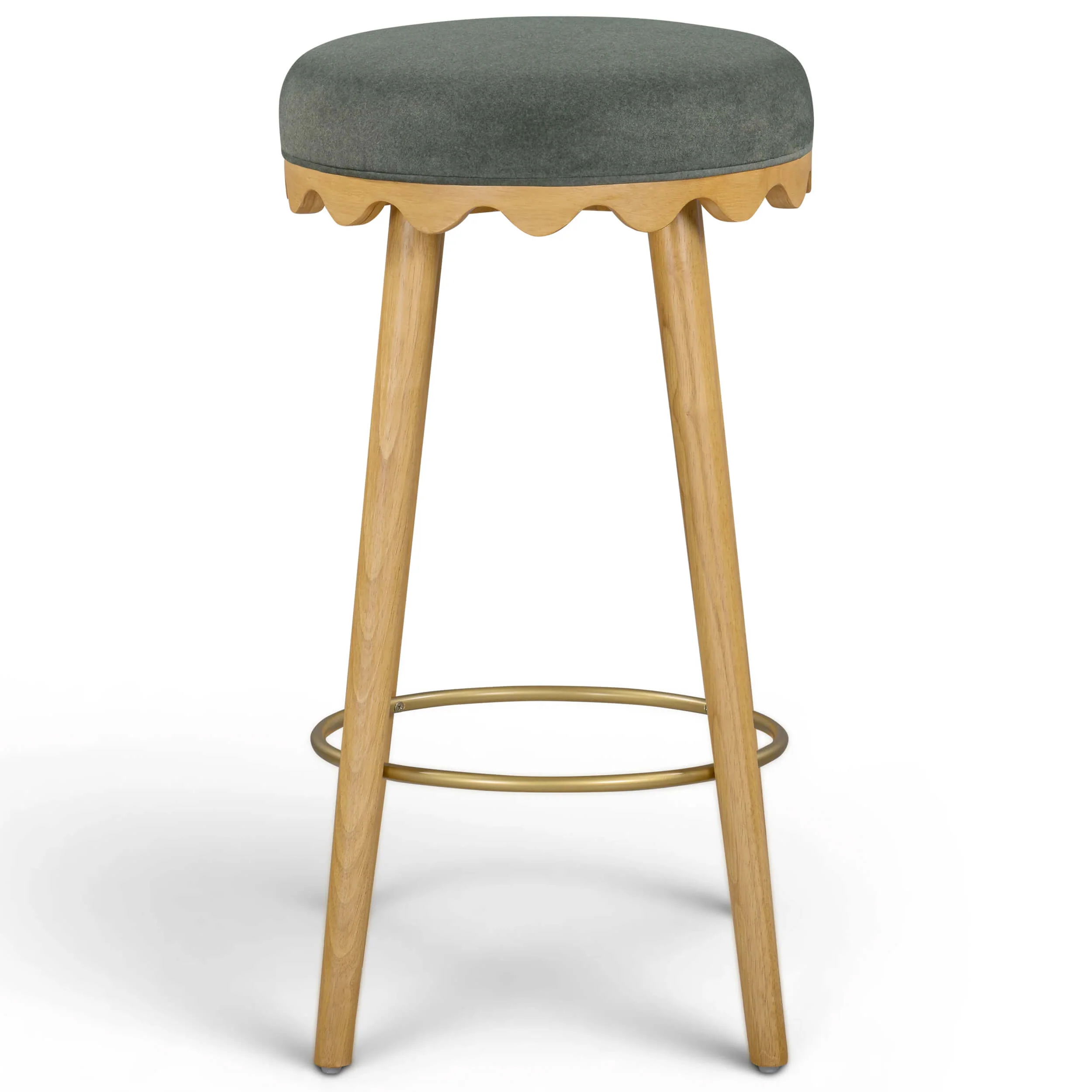 Oodle Bar & Counter Stool, Green/Natural - Image 8