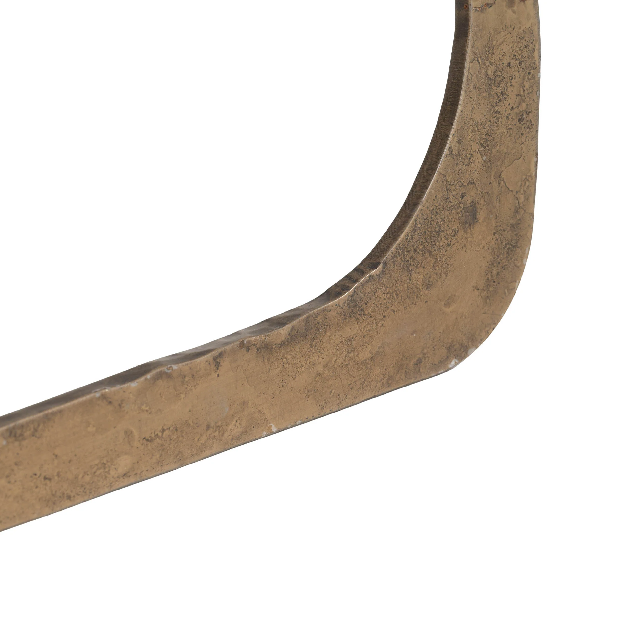 Ophelia Coffee Table, White/Brass - Image 4
