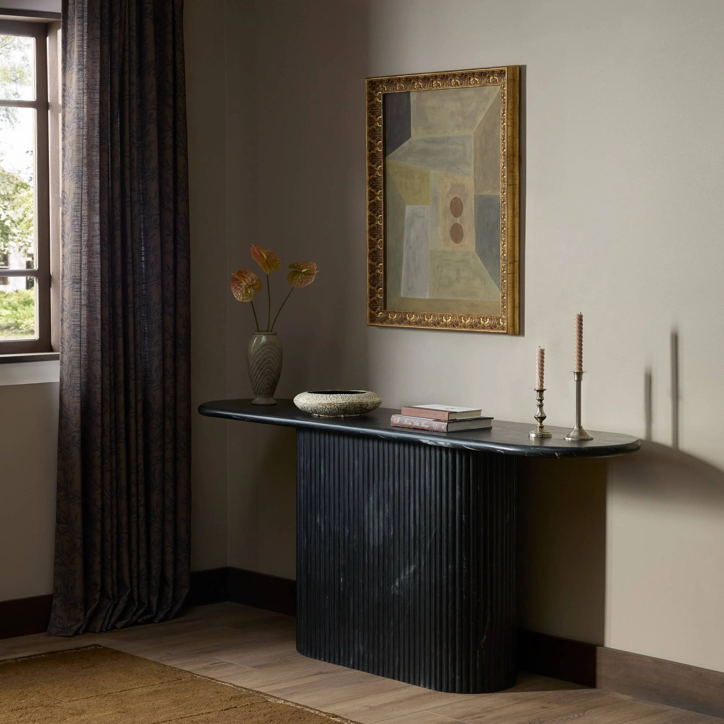 Oranda Console Table, Black by Four Hands - Image 8