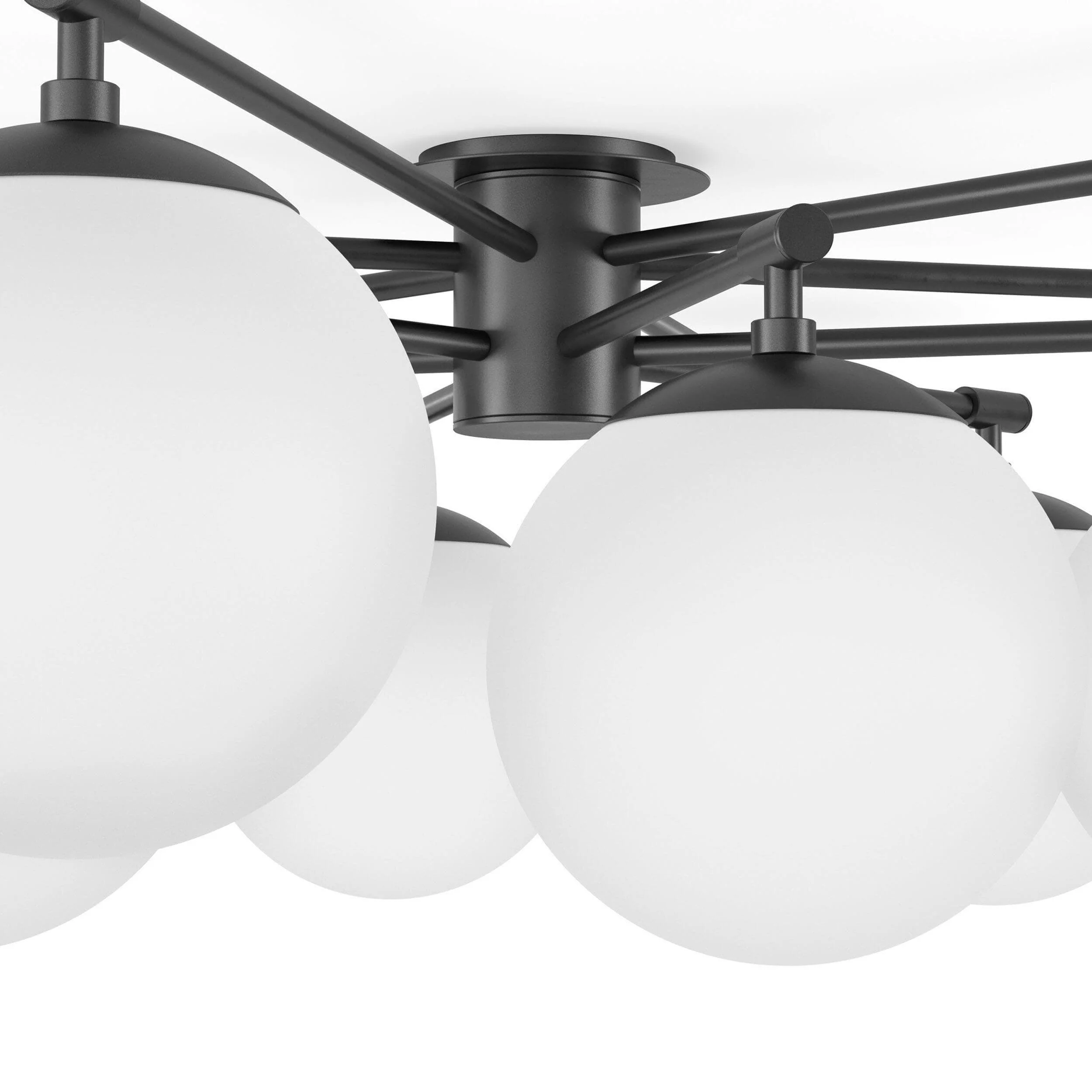 Orion Round Chandelier, Black Gunmetal by Four Hands - Image 3
