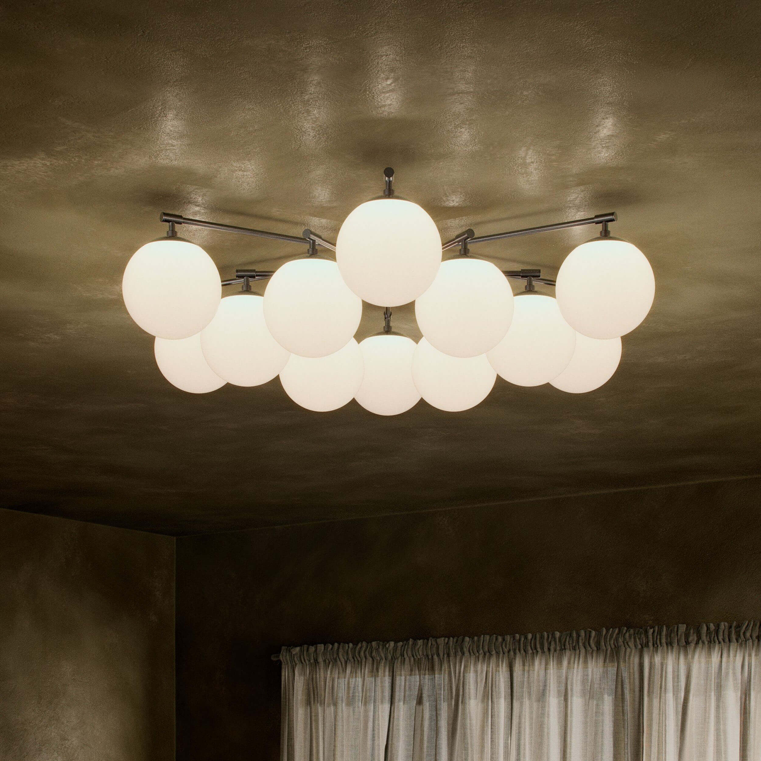 Orion Round Chandelier, Black Gunmetal by Four Hands - Image 4