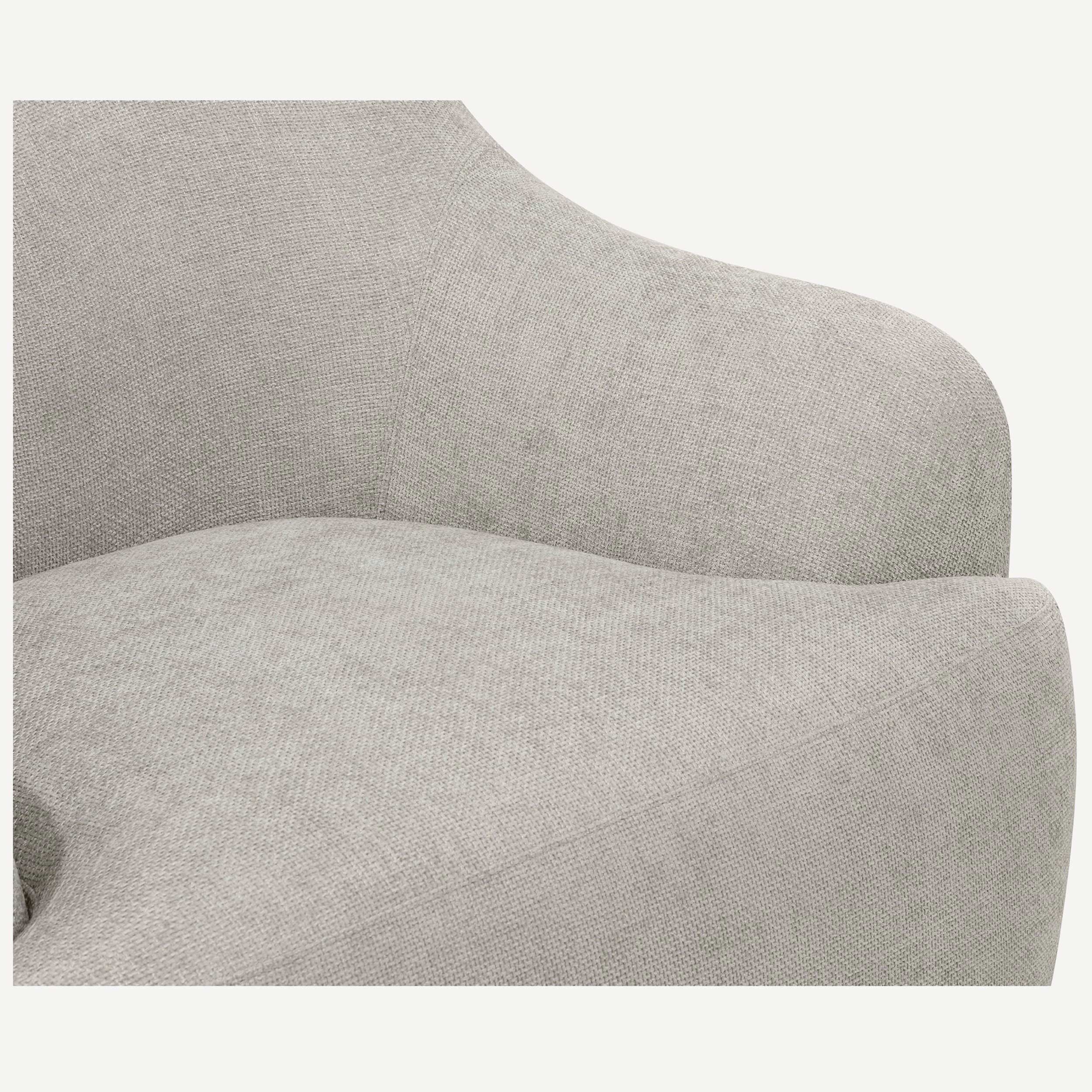 Orla Swivel Chair, Light Grey - Image 4