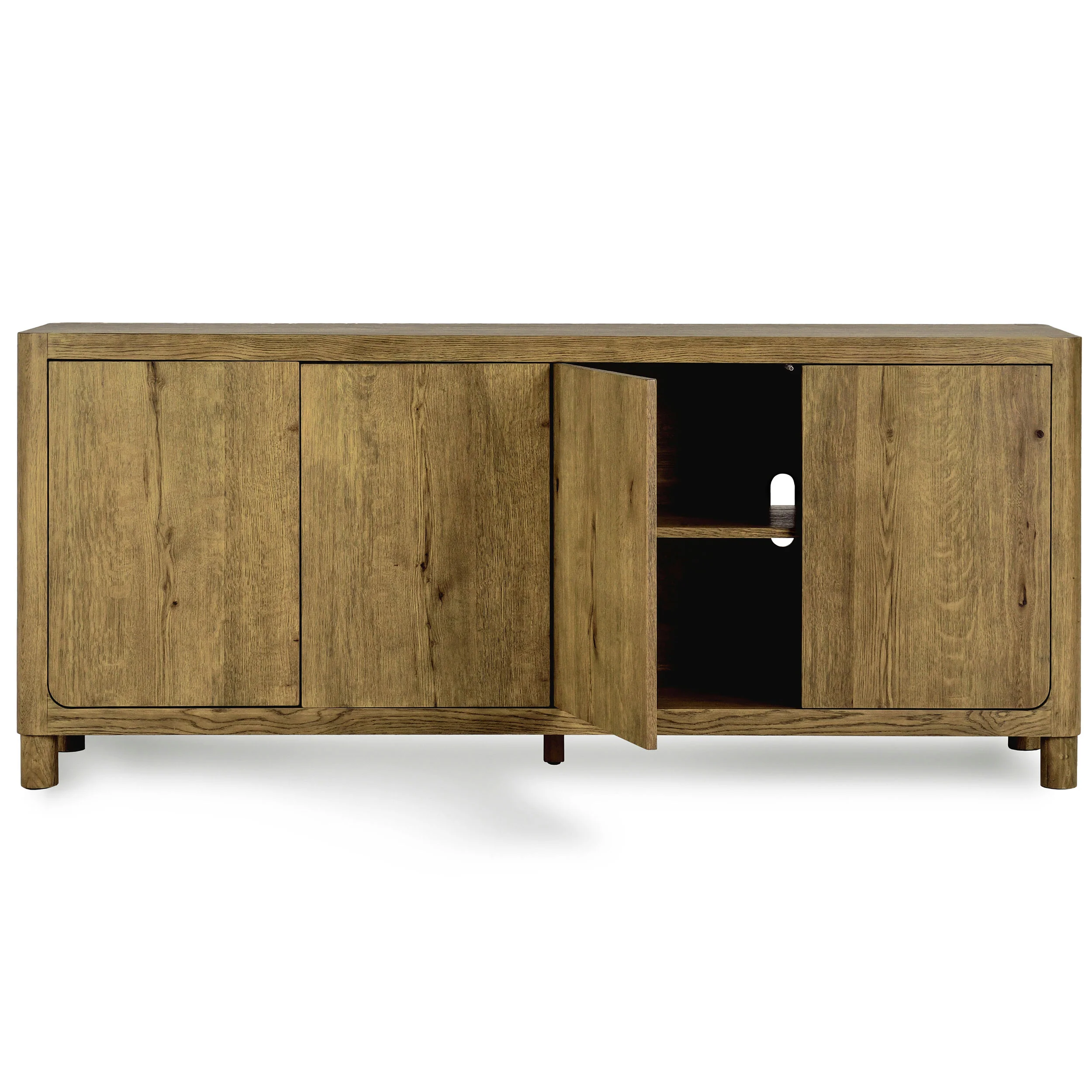 Orlando 4 Door Buffet, Light Brown - Image 4