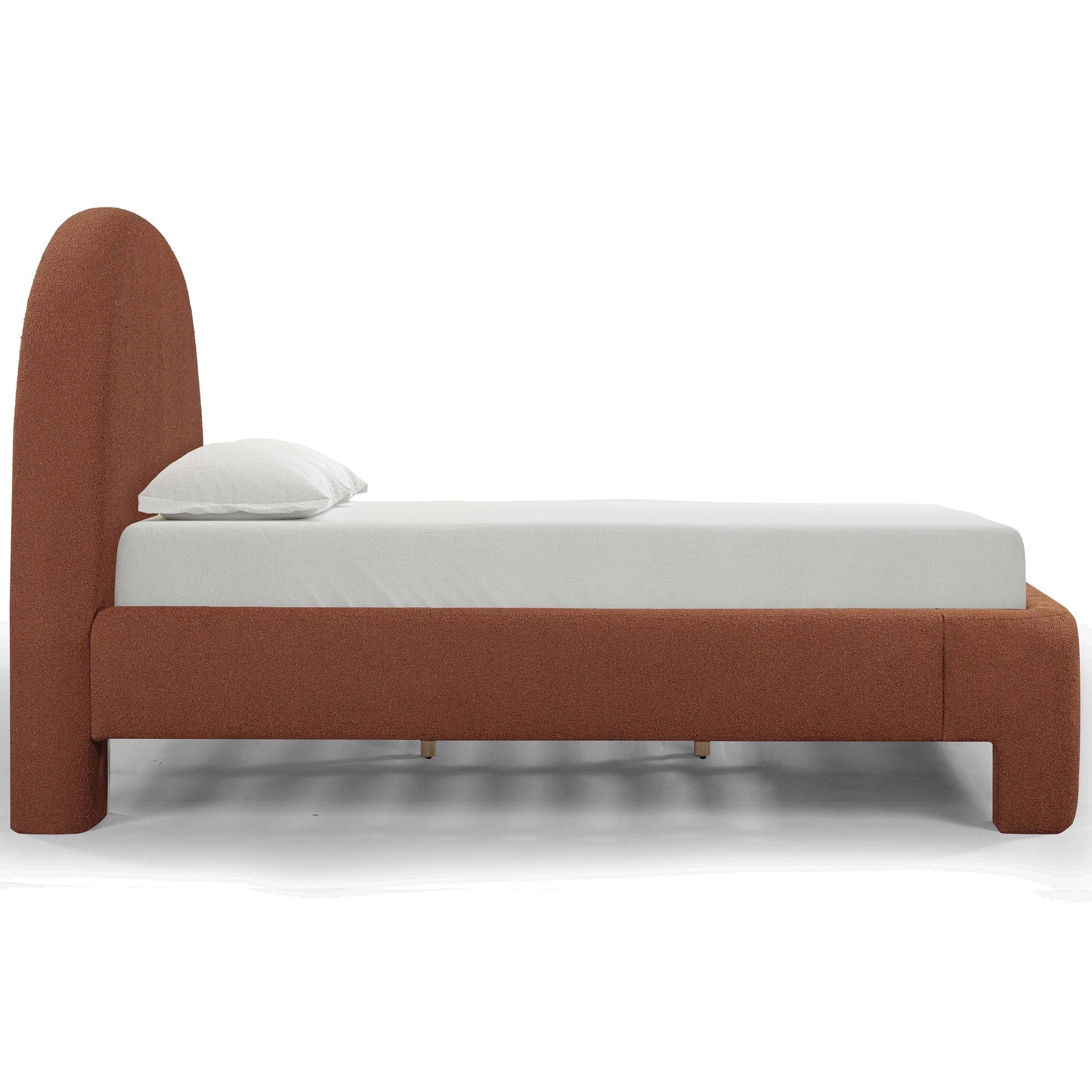 Orphea Boucle Bed, Autumn Red - Image 3