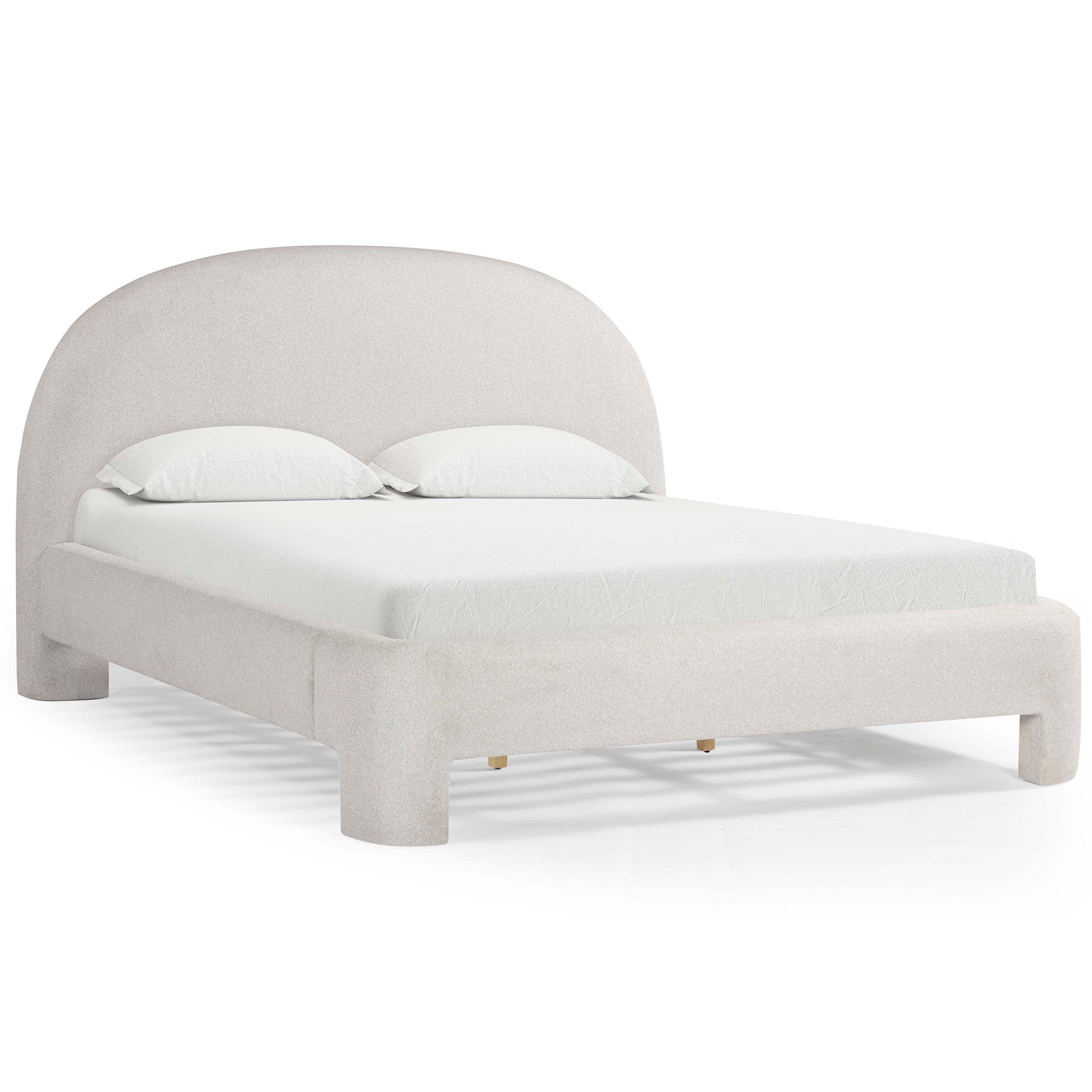 Orphea Boucle Bed, Off-White - Image 4