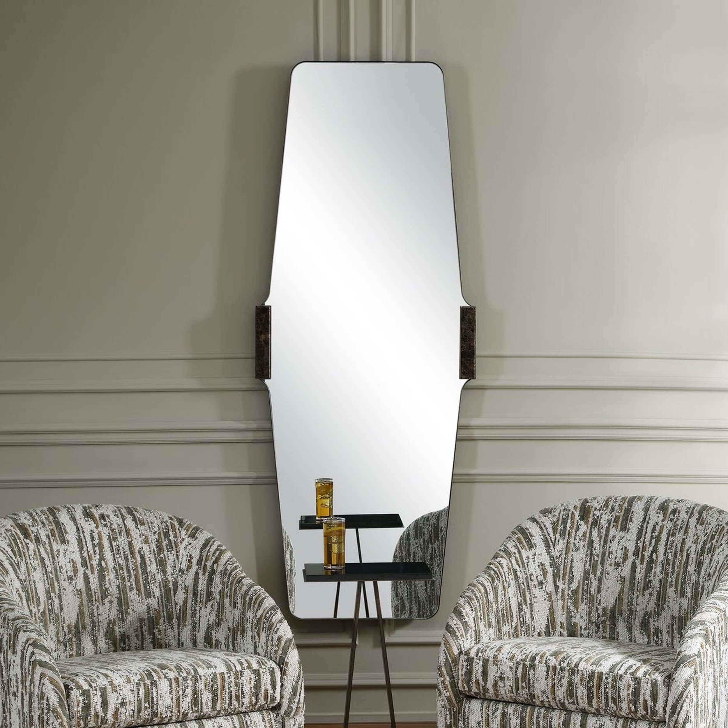 Orson Tall Mirror, Bronze - Image 5