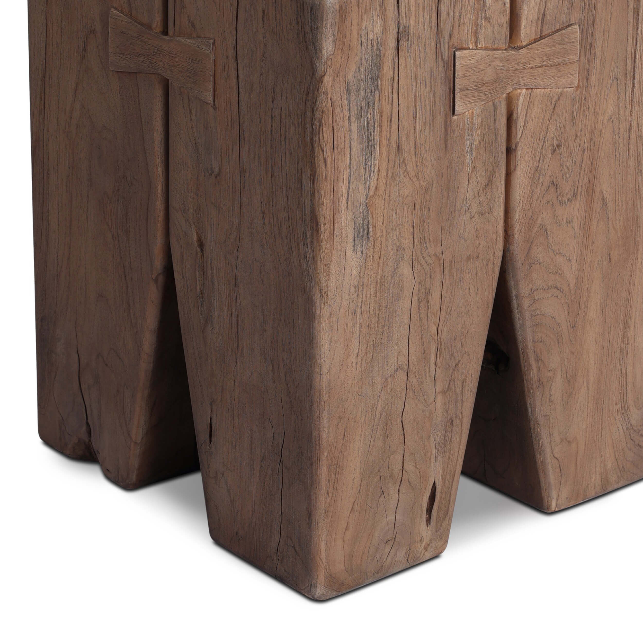 Oshan Outdoor End Table, Toasted Brown by Four Hands - Image 5