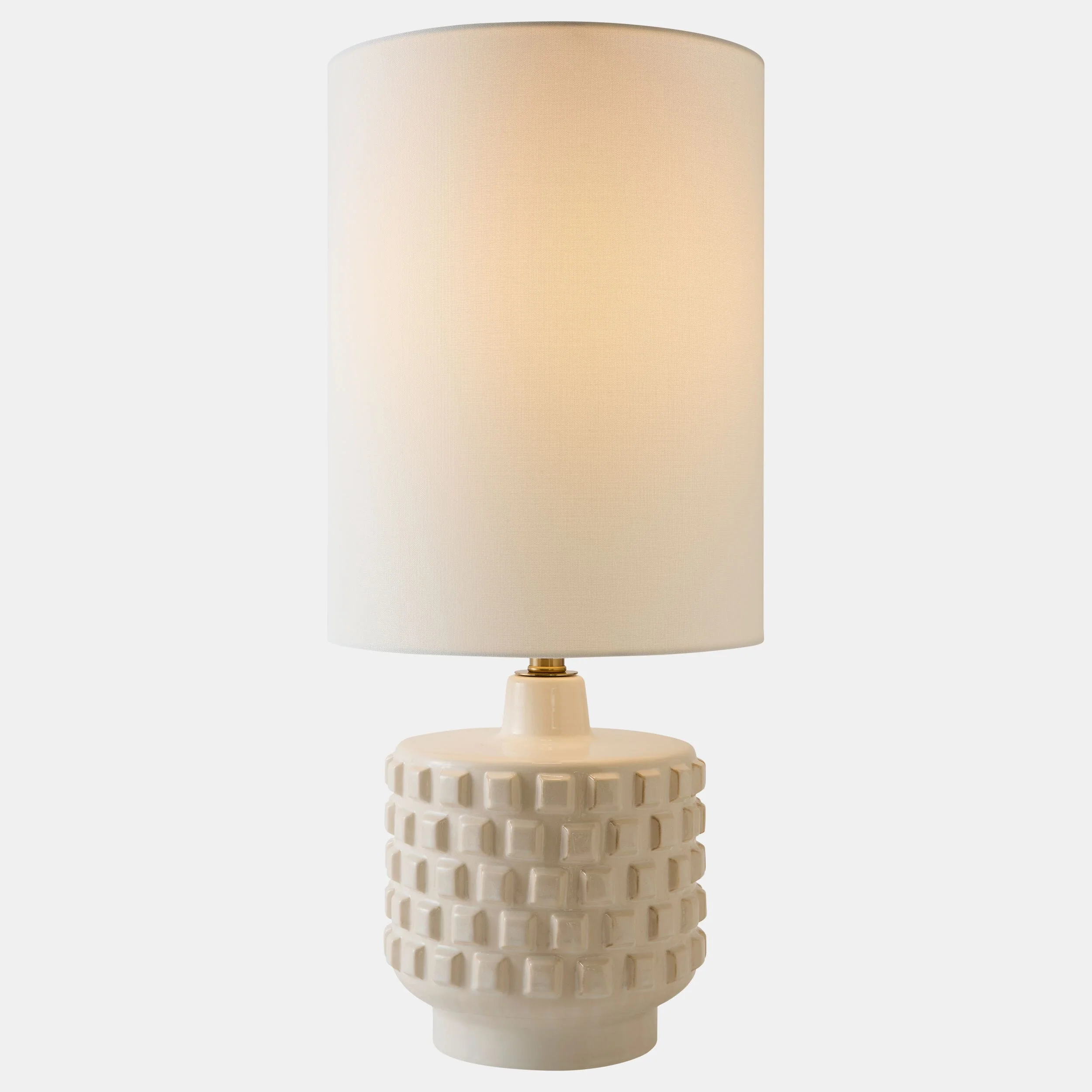 Otto Carved Lamp, Beige - Image 2