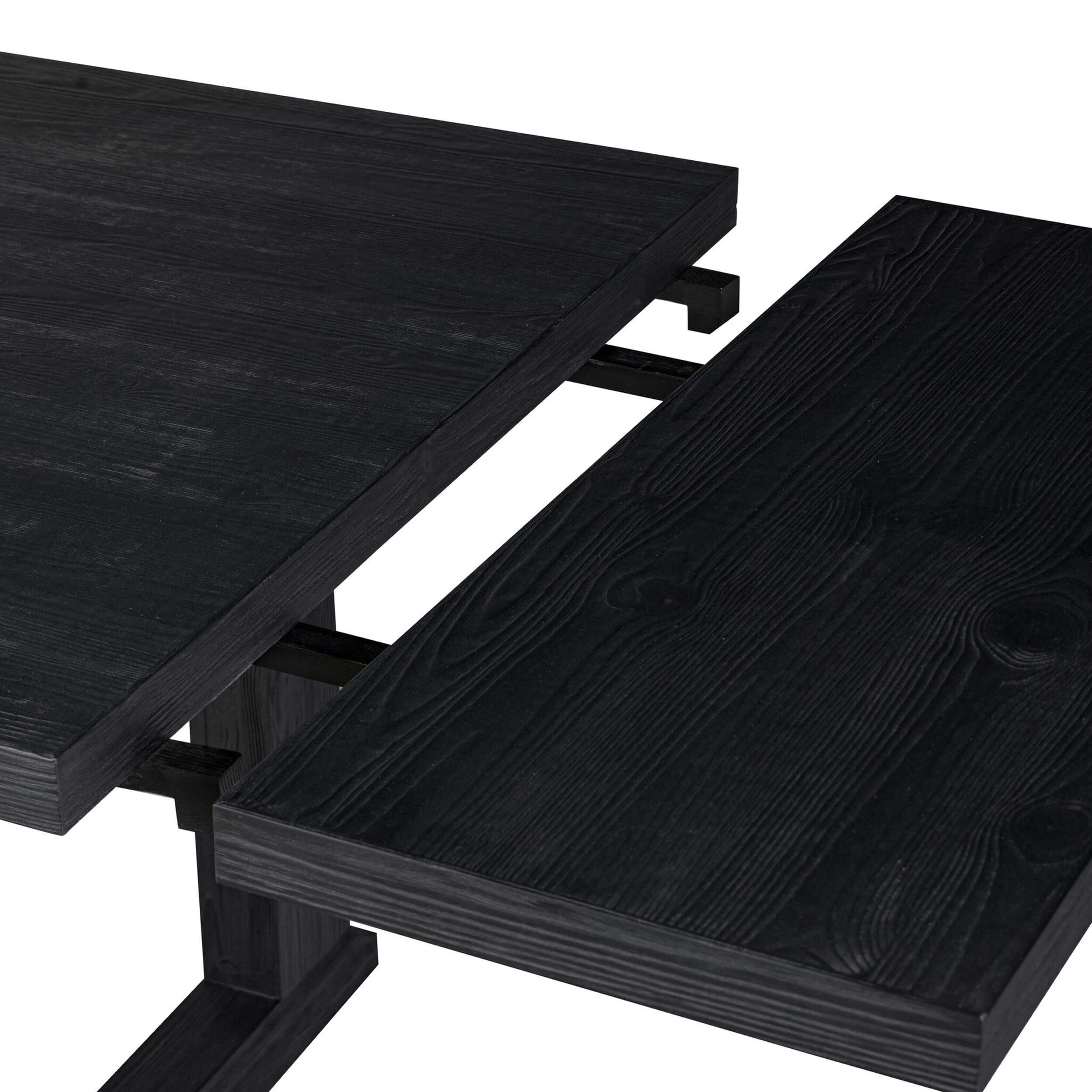 Otto Extension Dining Table, Black by Four Hands - Image 7