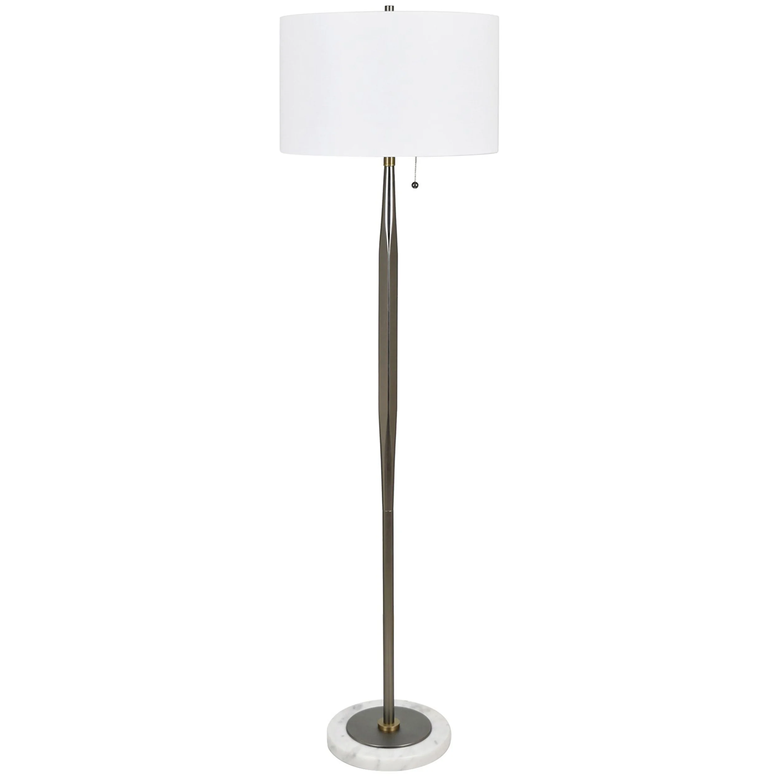 Oxley Floor Lamp, Silver