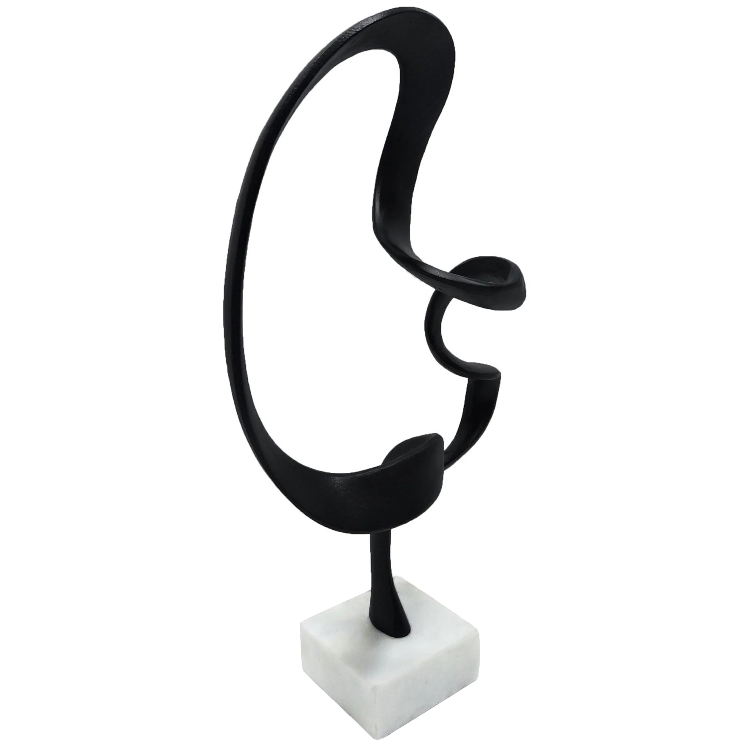 Ozelle Decorative Sculpture, Black - Image 2