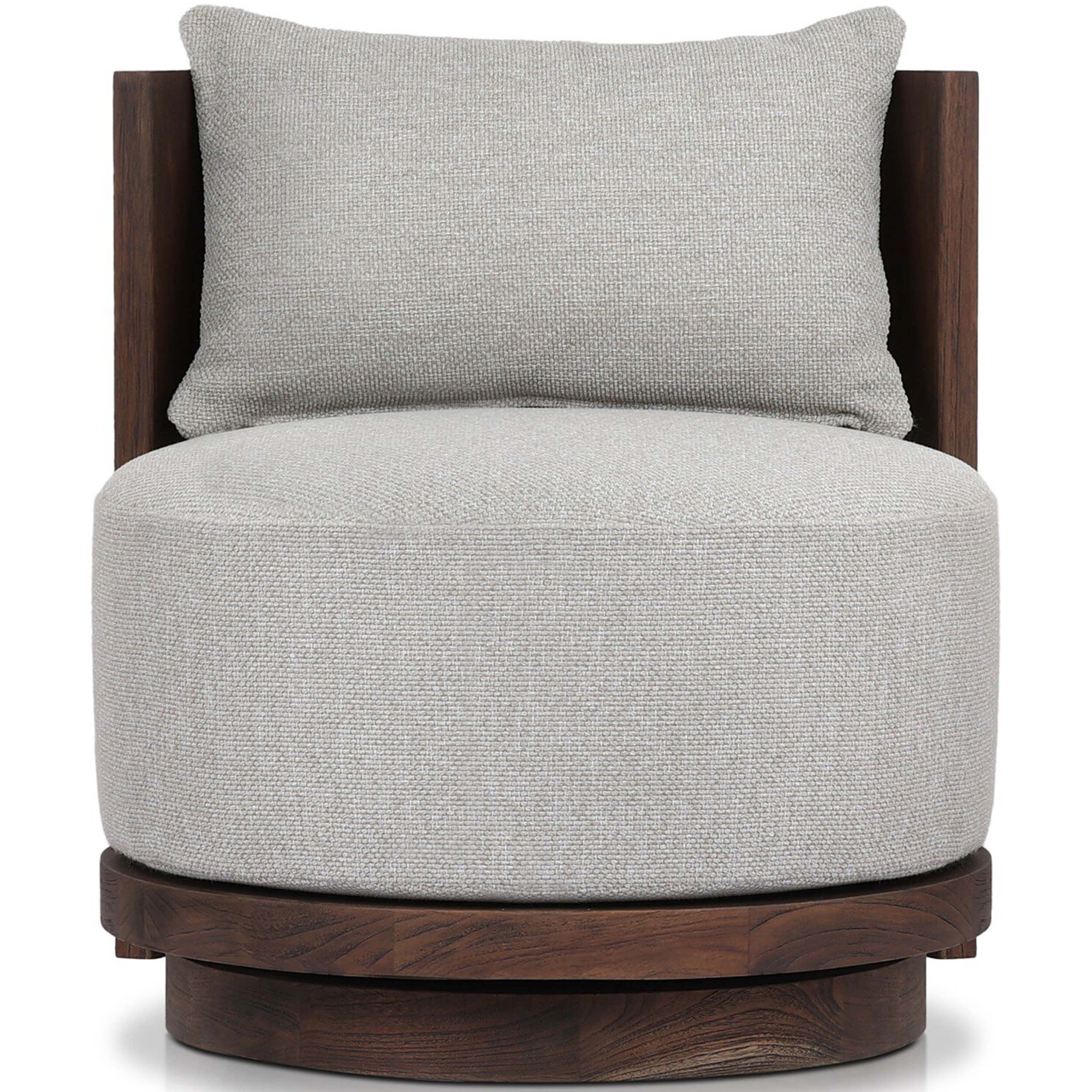 Ozzy Outdoor Swivel Chair, Ramiro Ecru by Four Hands - Image 2