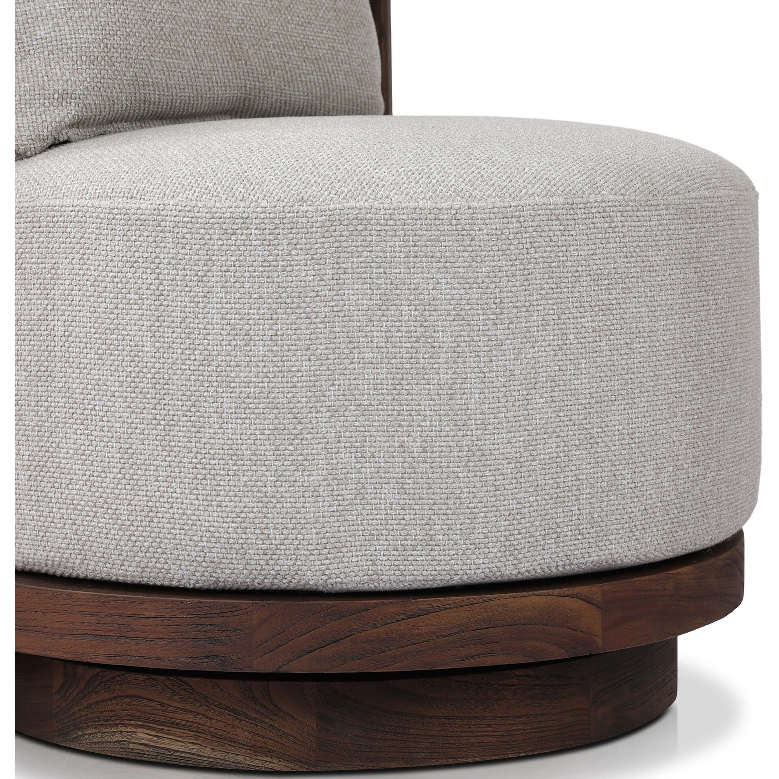 Ozzy Outdoor Swivel Chair, Ramiro Ecru by Four Hands - Image 5