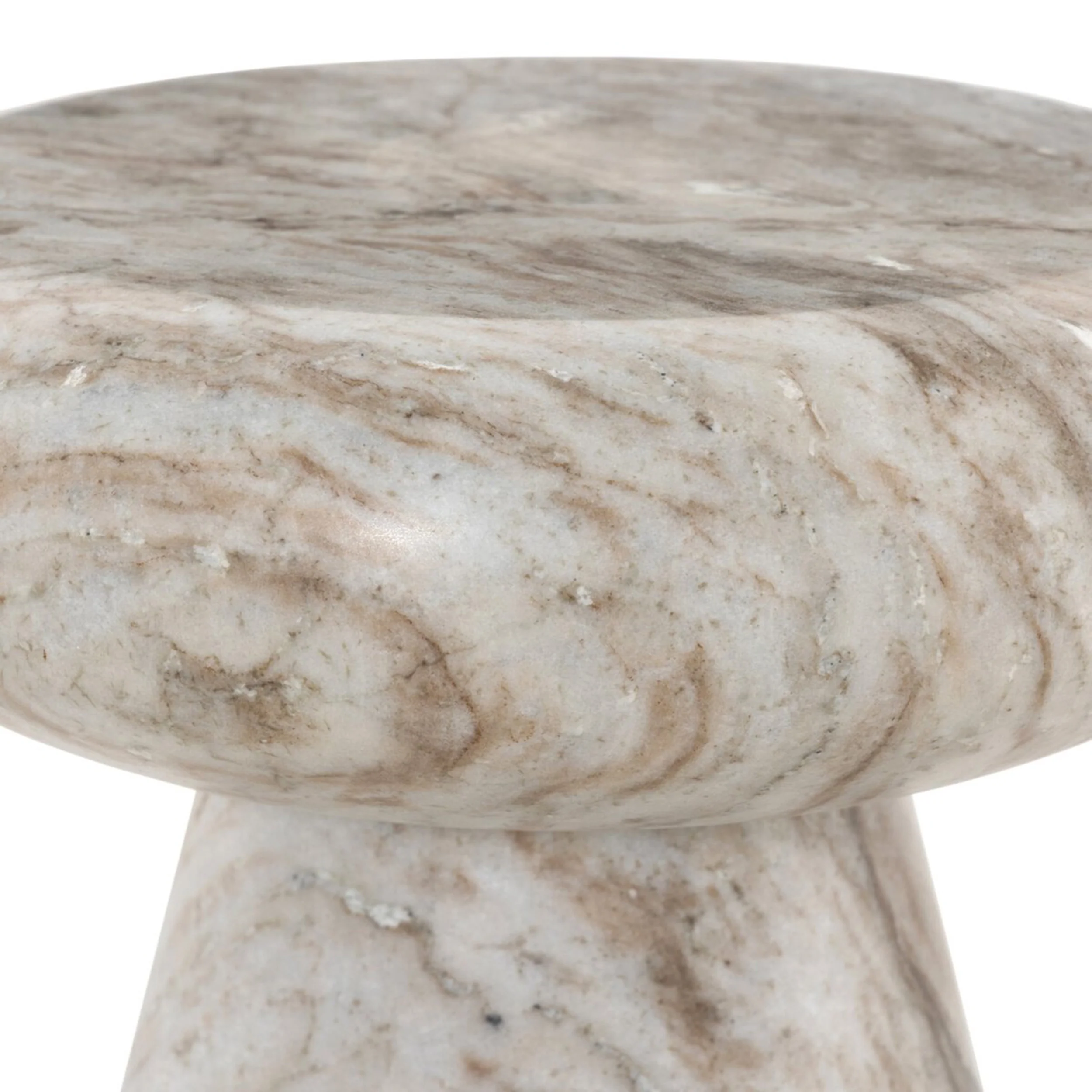 Pablo Outdoor End Table, Sawar Marble by Four Hands - Image 4