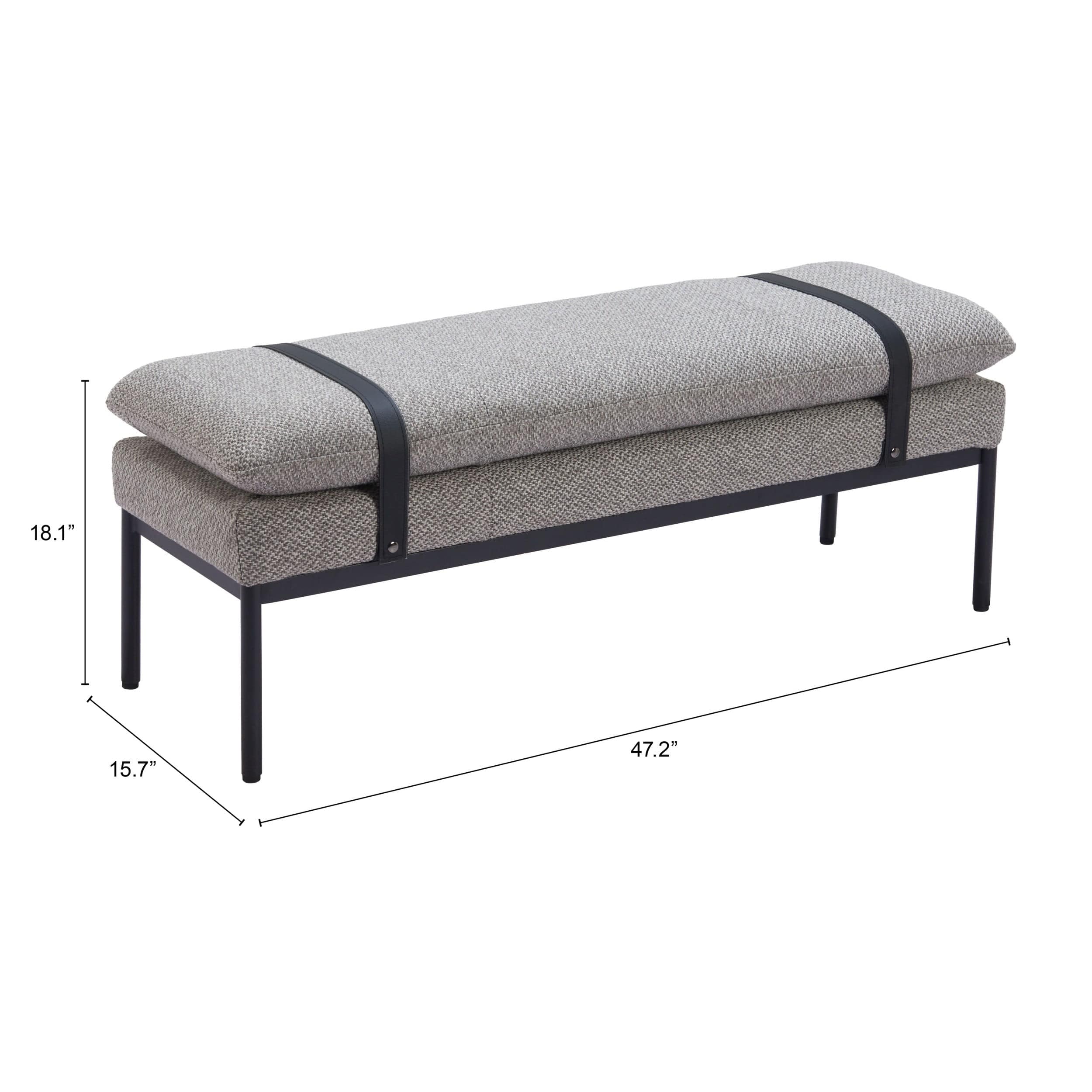Padd Bench, Gray - Image 4