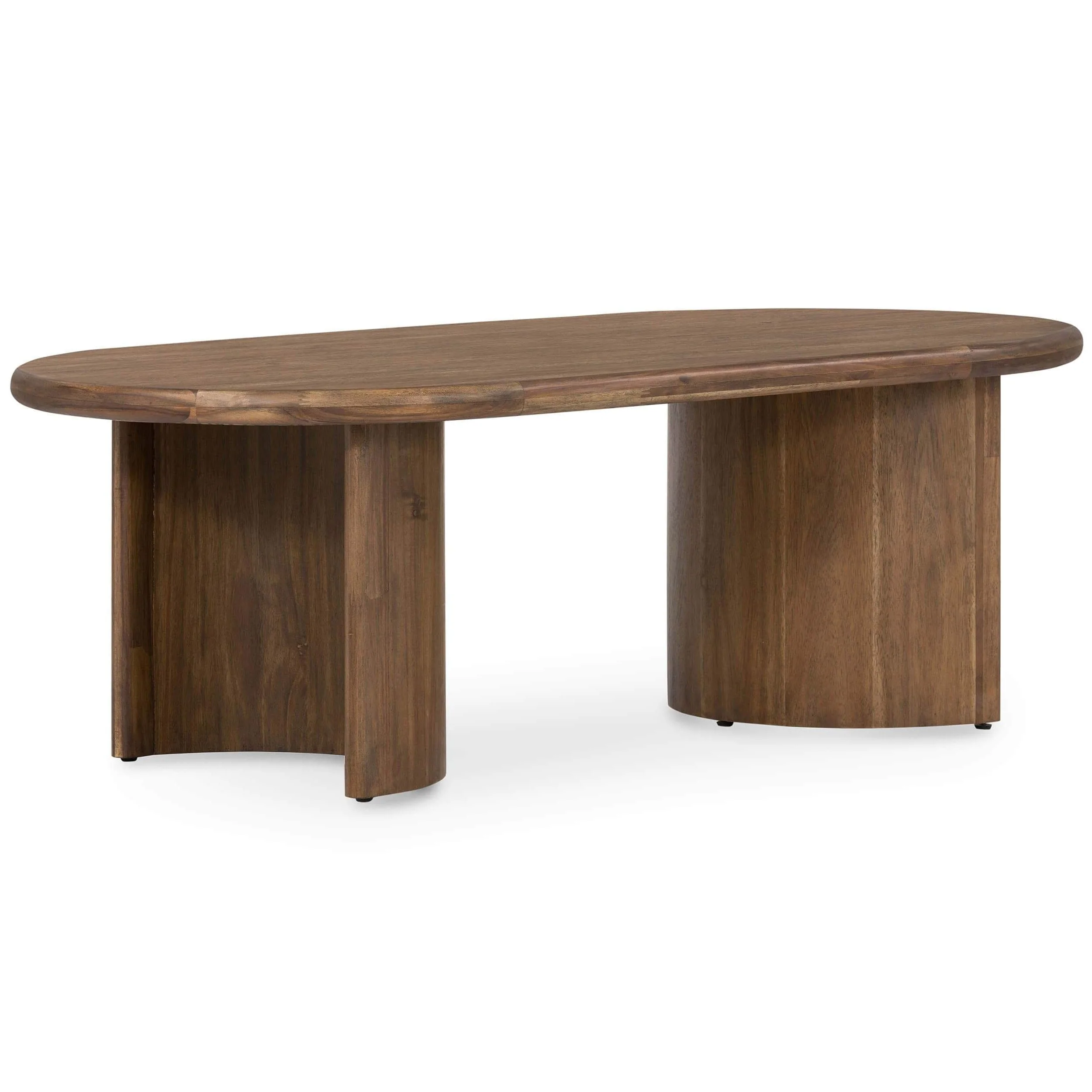 Paden 51" Coffee Table, Seasoned Brown Acacia