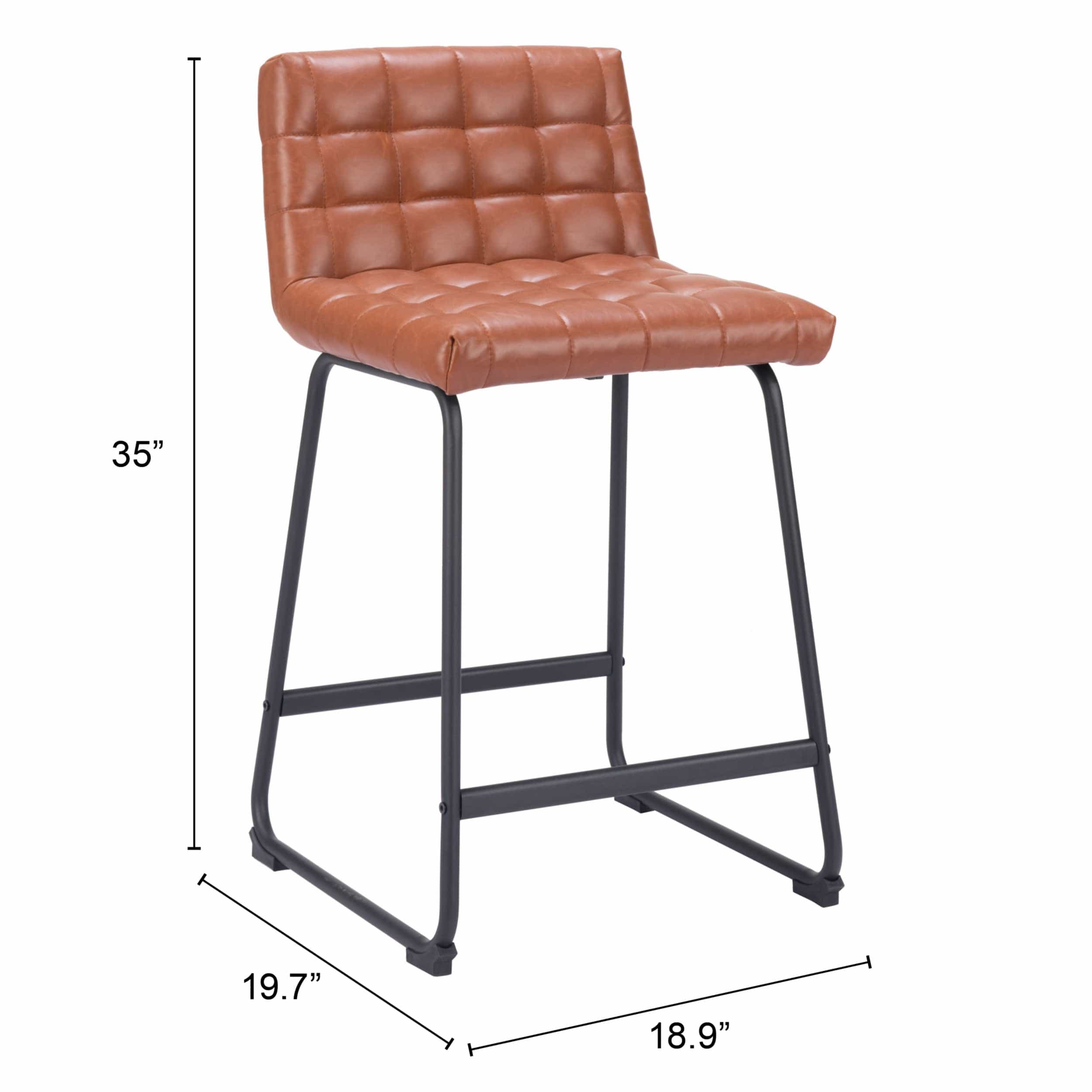 Pago Counter Stool, Brown, Set of 2 - Image 8