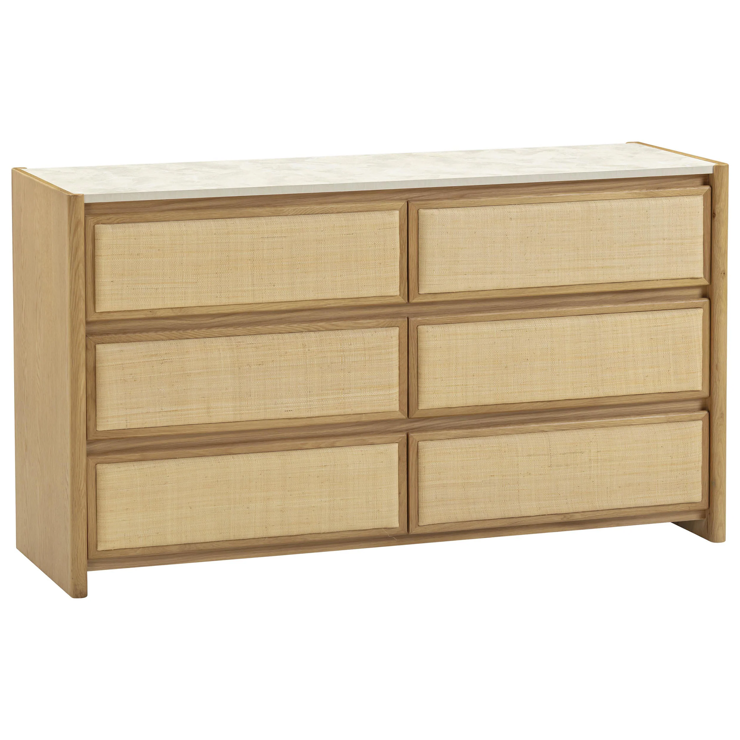 Paige 6 Drawer Dresser, Natural