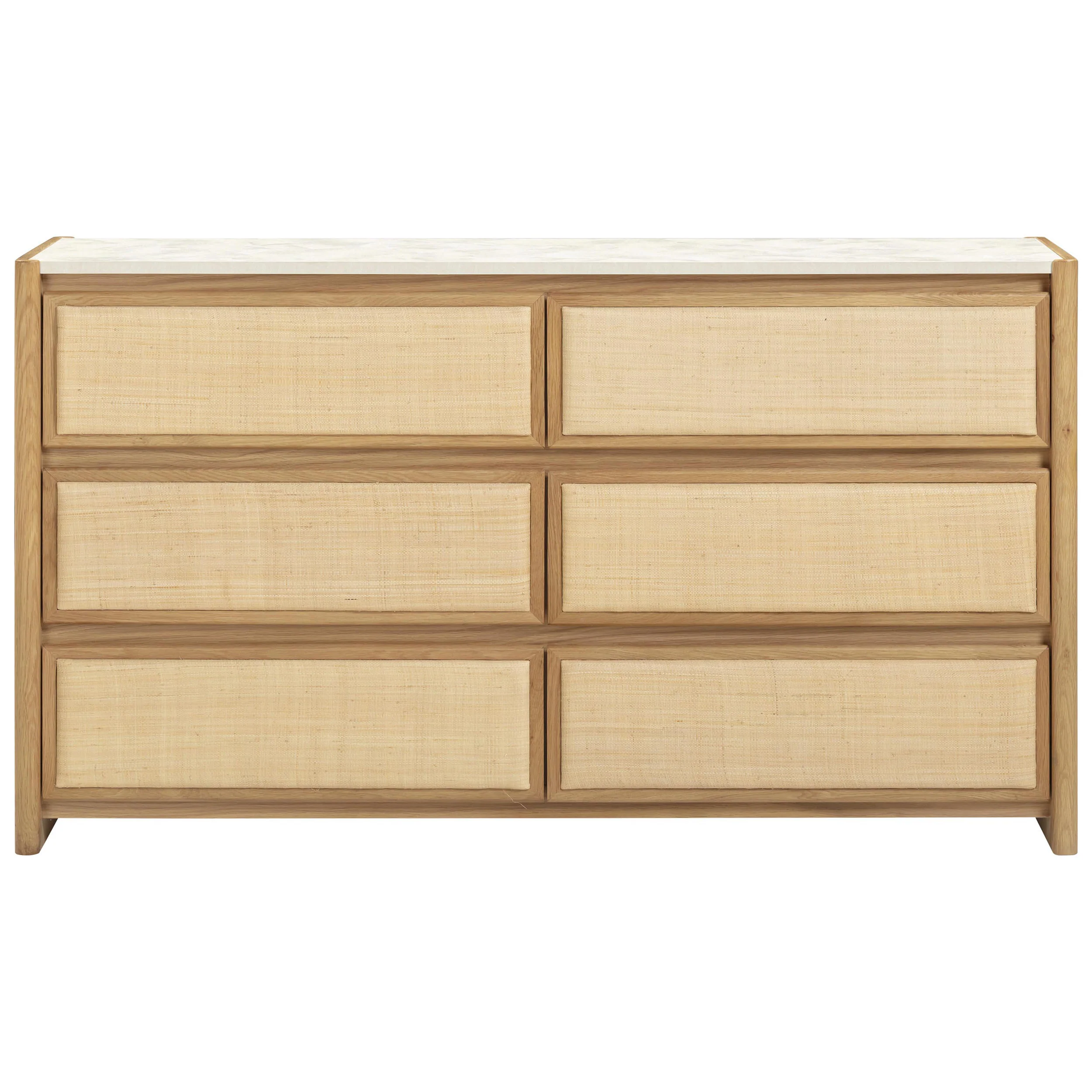 Paige 6 Drawer Dresser, Natural - Image 2