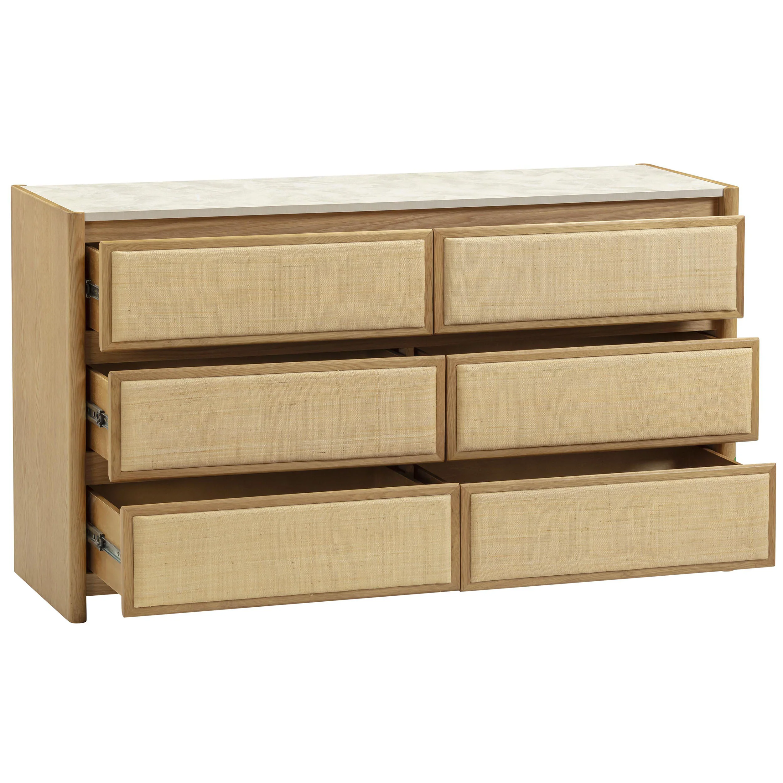 Paige 6 Drawer Dresser, Natural - Image 4