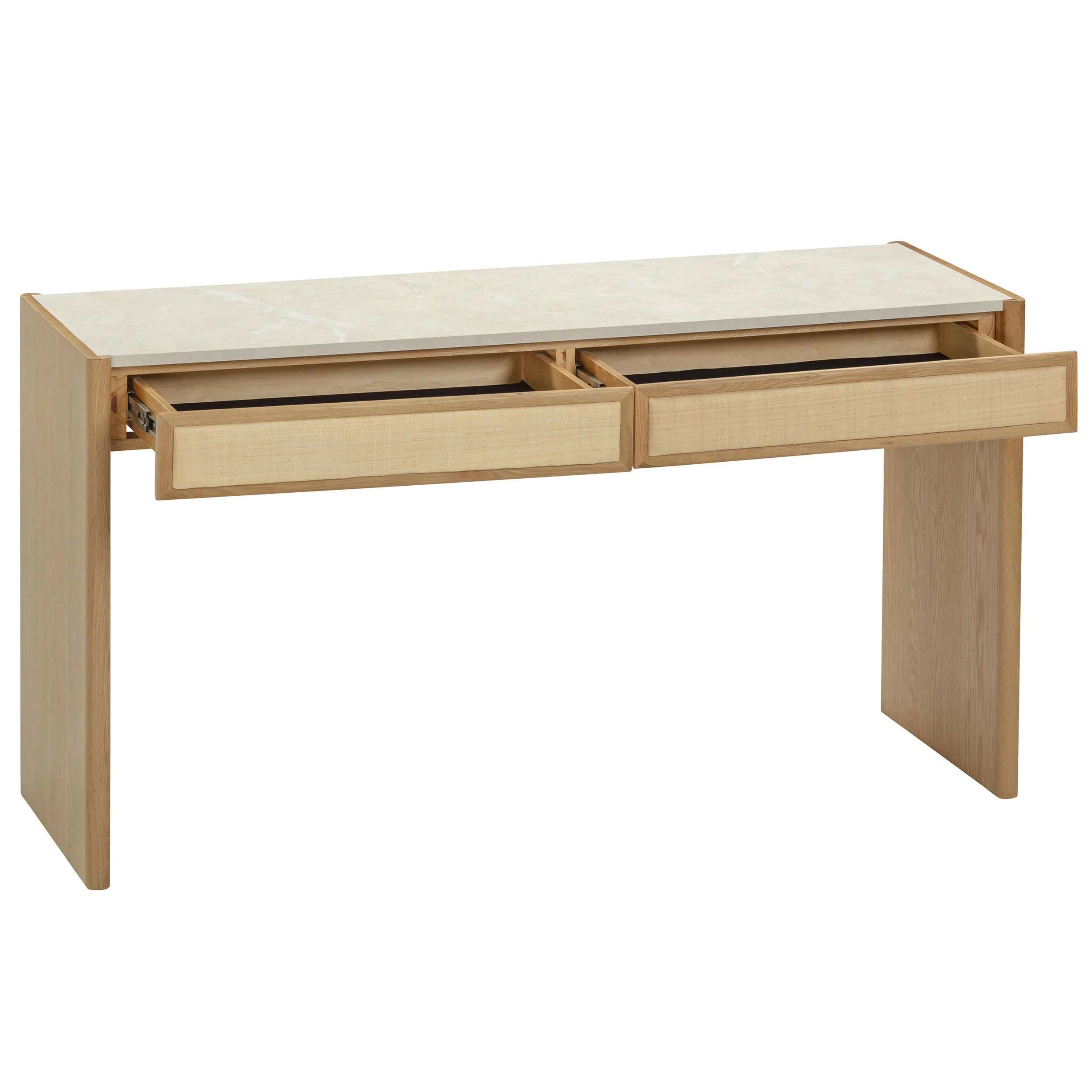Paige Console Desk, Natural - Image 5