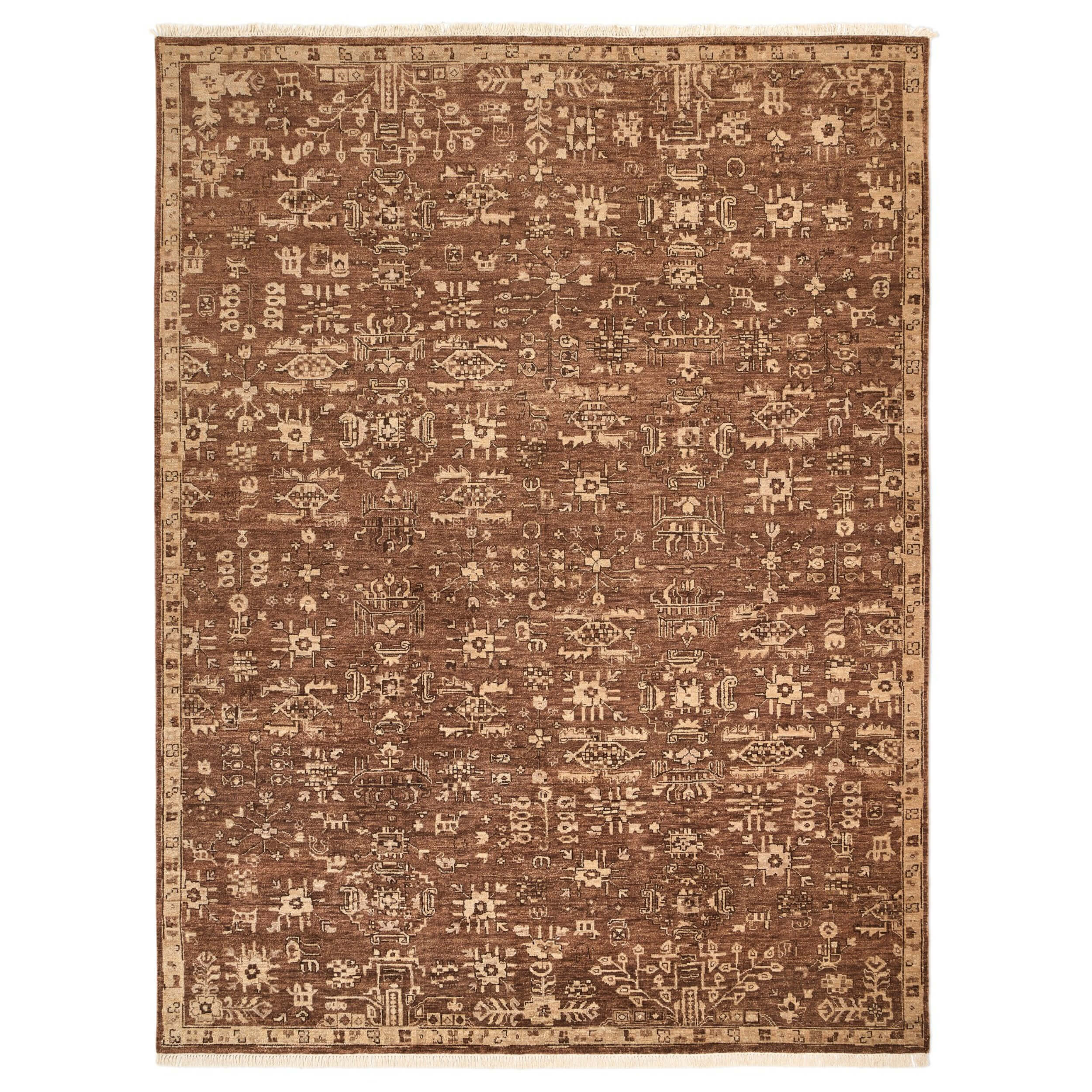 Paolo Hand-Knotted Rug, Paolo Rust by Four Hands
