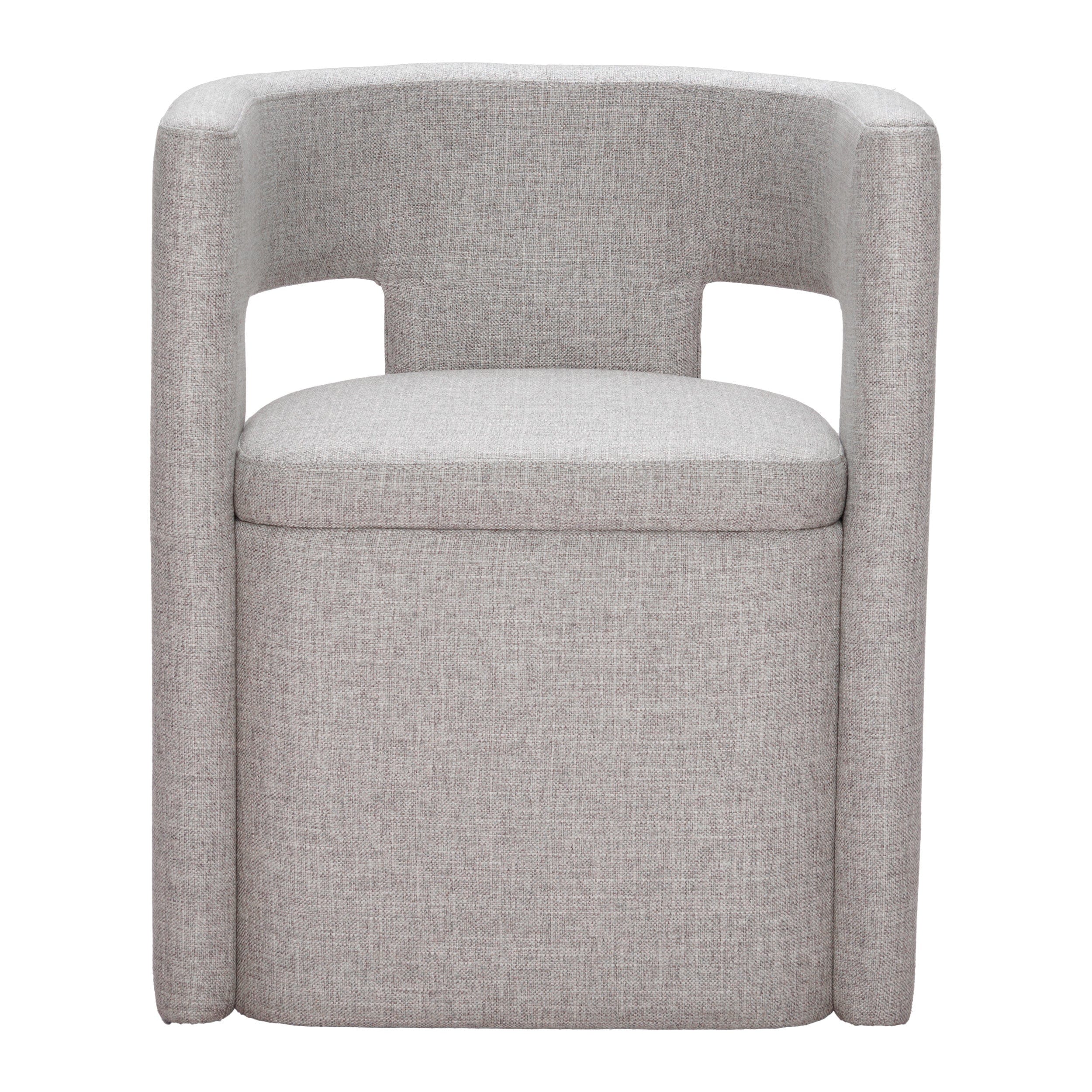 Papua Dining Chair, Gray - Image 2