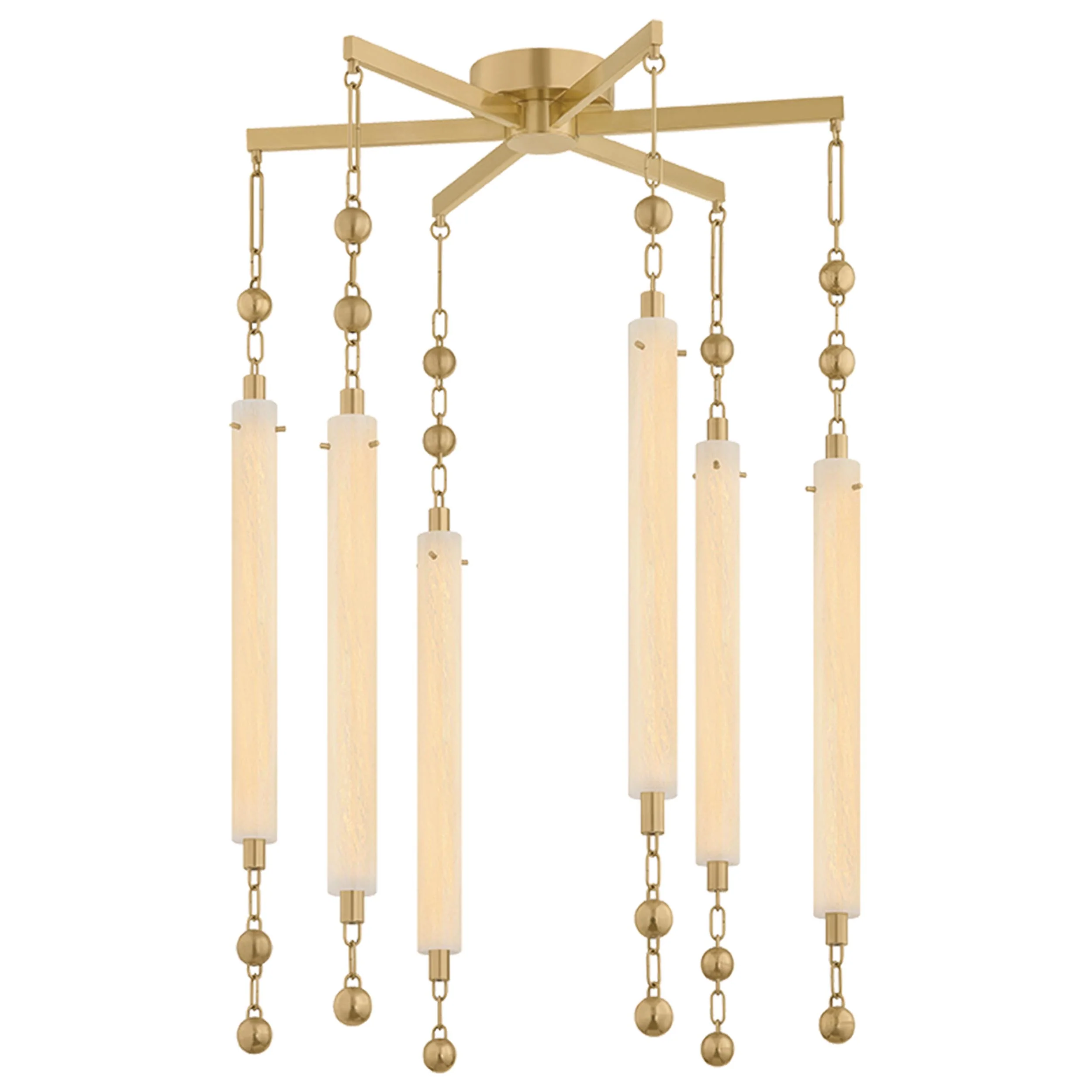 Parigi Chandelier, Vintage Brass