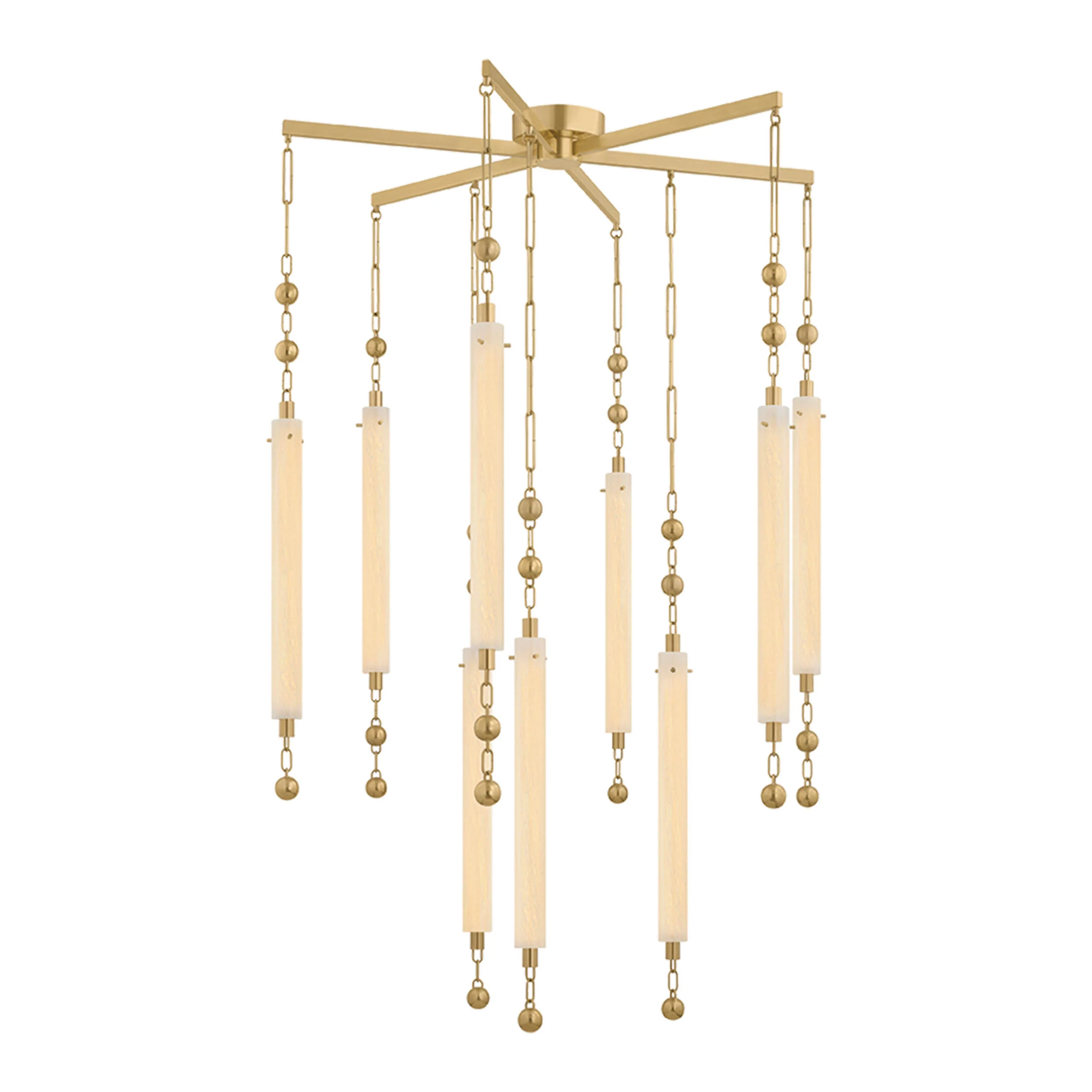 Parigi Chandelier, Vintage Brass - Image 8